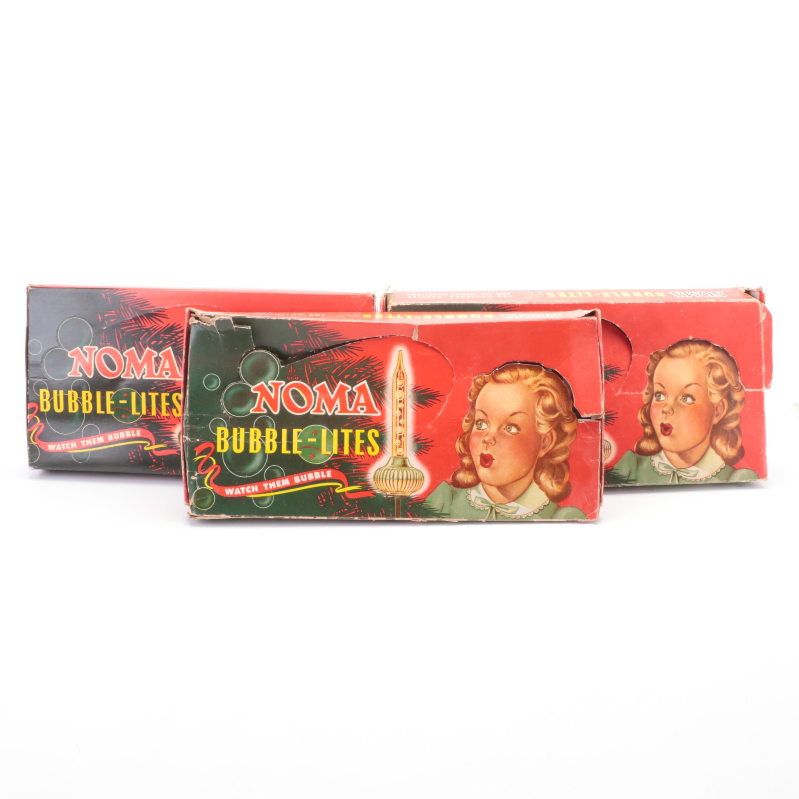 Noma Bubble-Lites  Christmas Tree Lights, Mid-20th Century