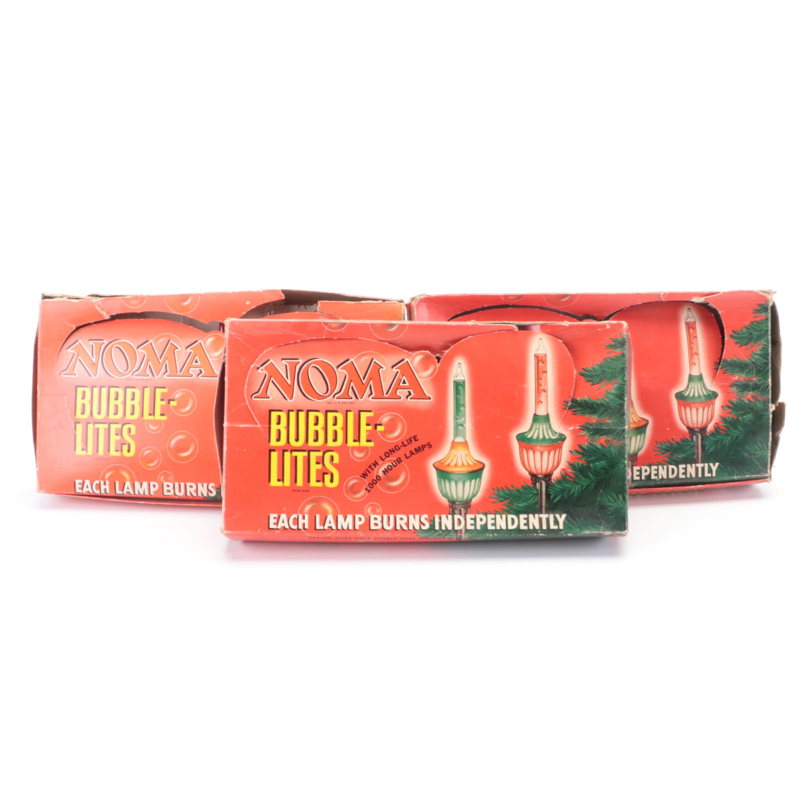 Noma Bubble-Lites  Christmas Tree Lights, Mid-20th Century