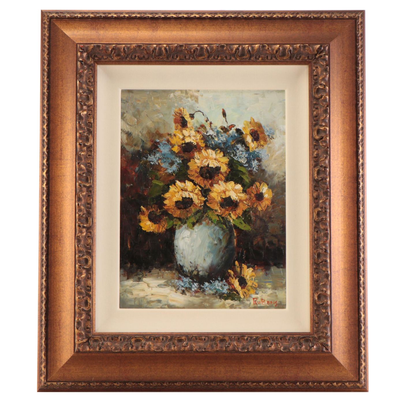 Acrylic Floral Still Life Painting