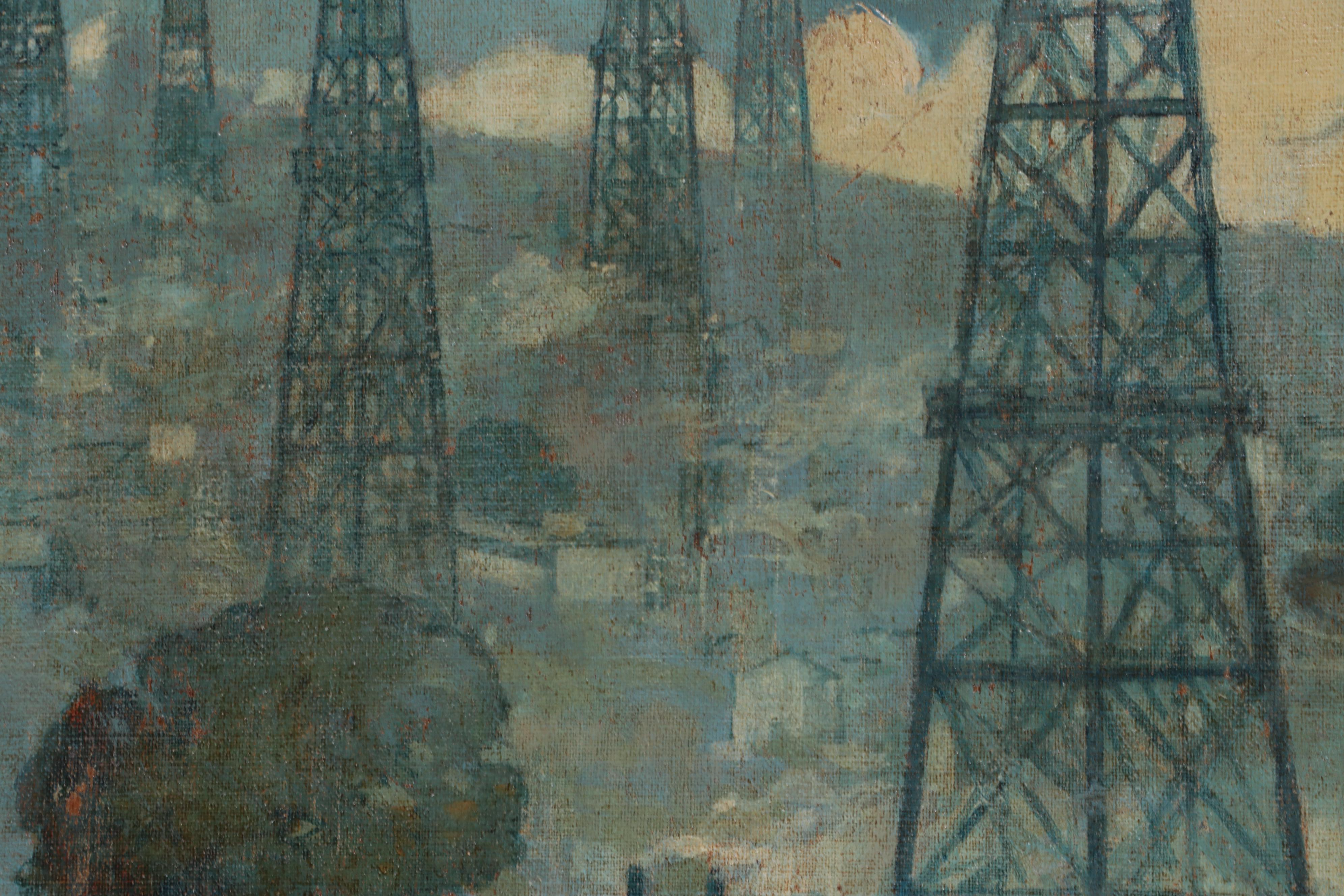 Frederick Lincoln Stoddard Oil Painting "Progress"