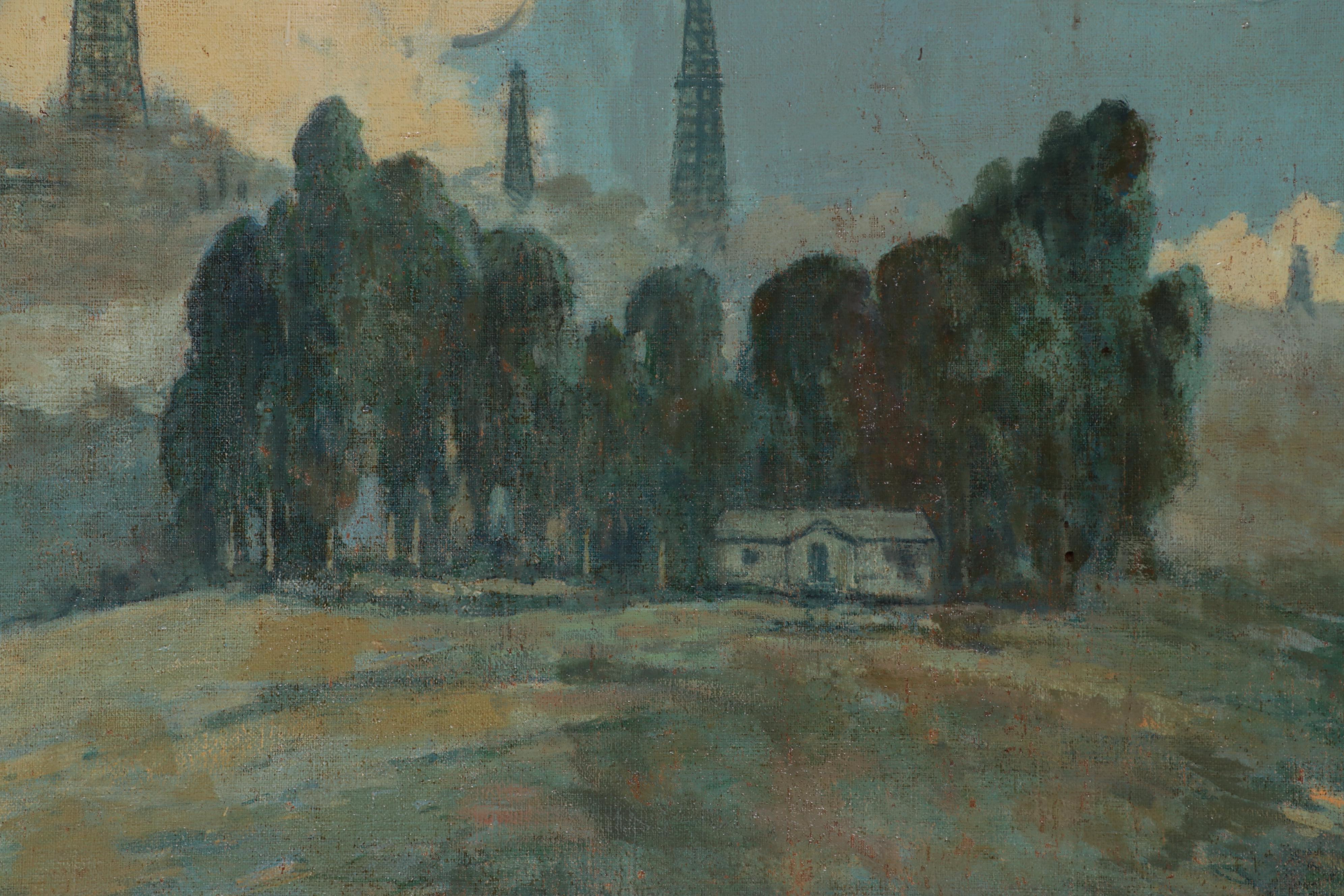 Frederick Lincoln Stoddard Oil Painting "Progress"