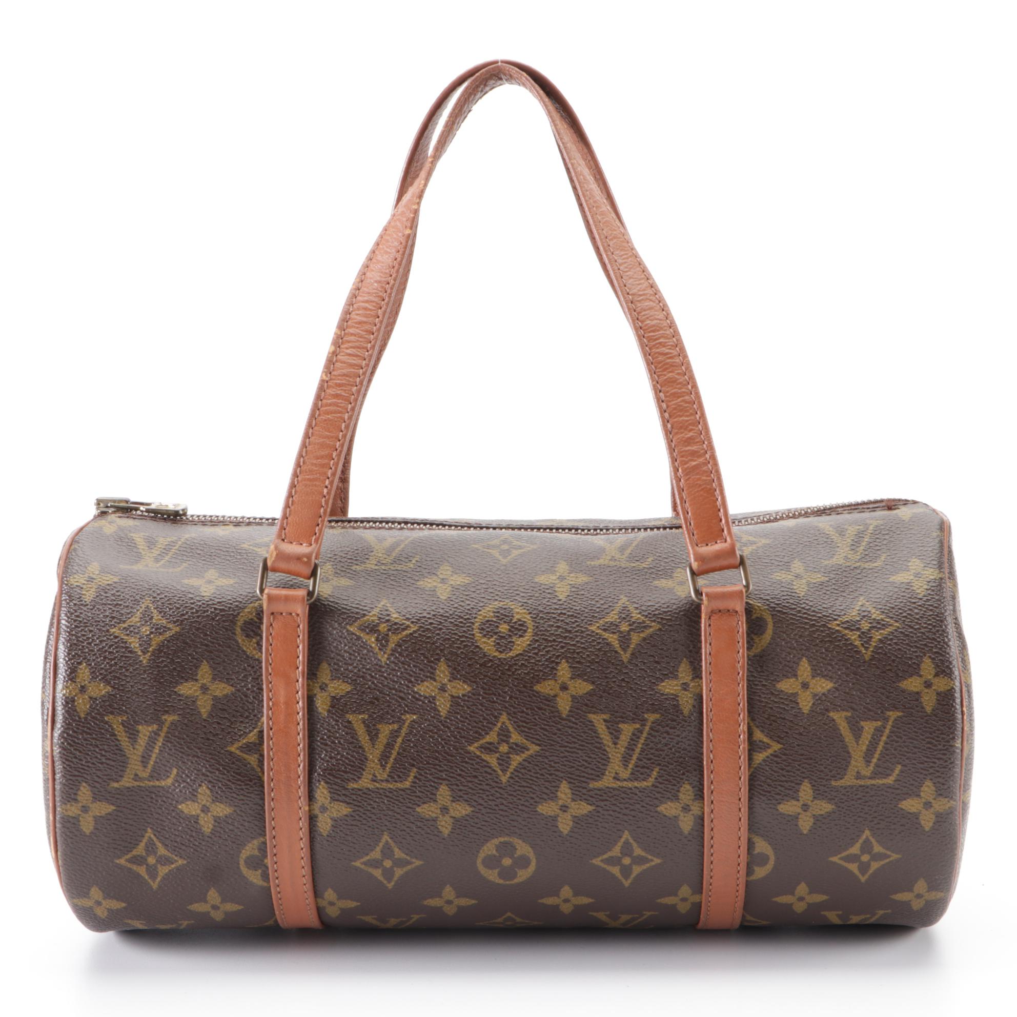 Louis Vuitton Papillon 30 in Monogram Canvas and Brown Leather with Pochette