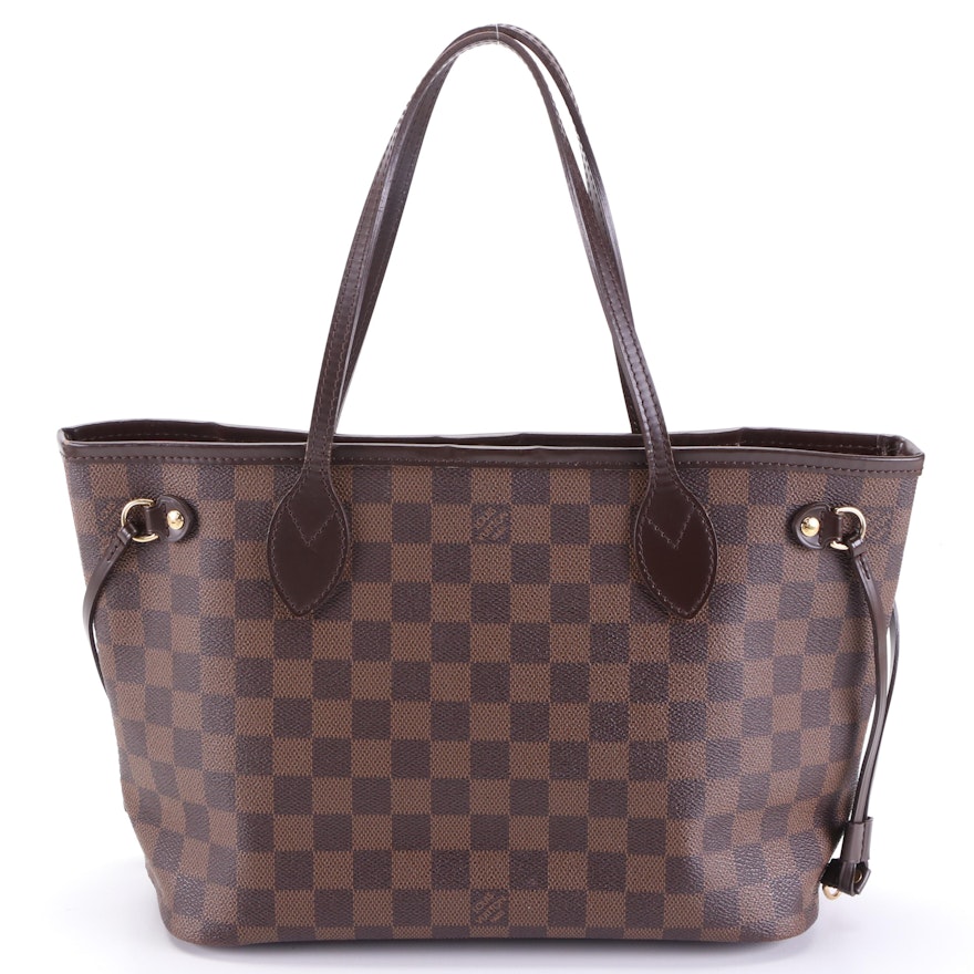 Louis Vuitton Neverfull PM in Damier Ebene Canvas