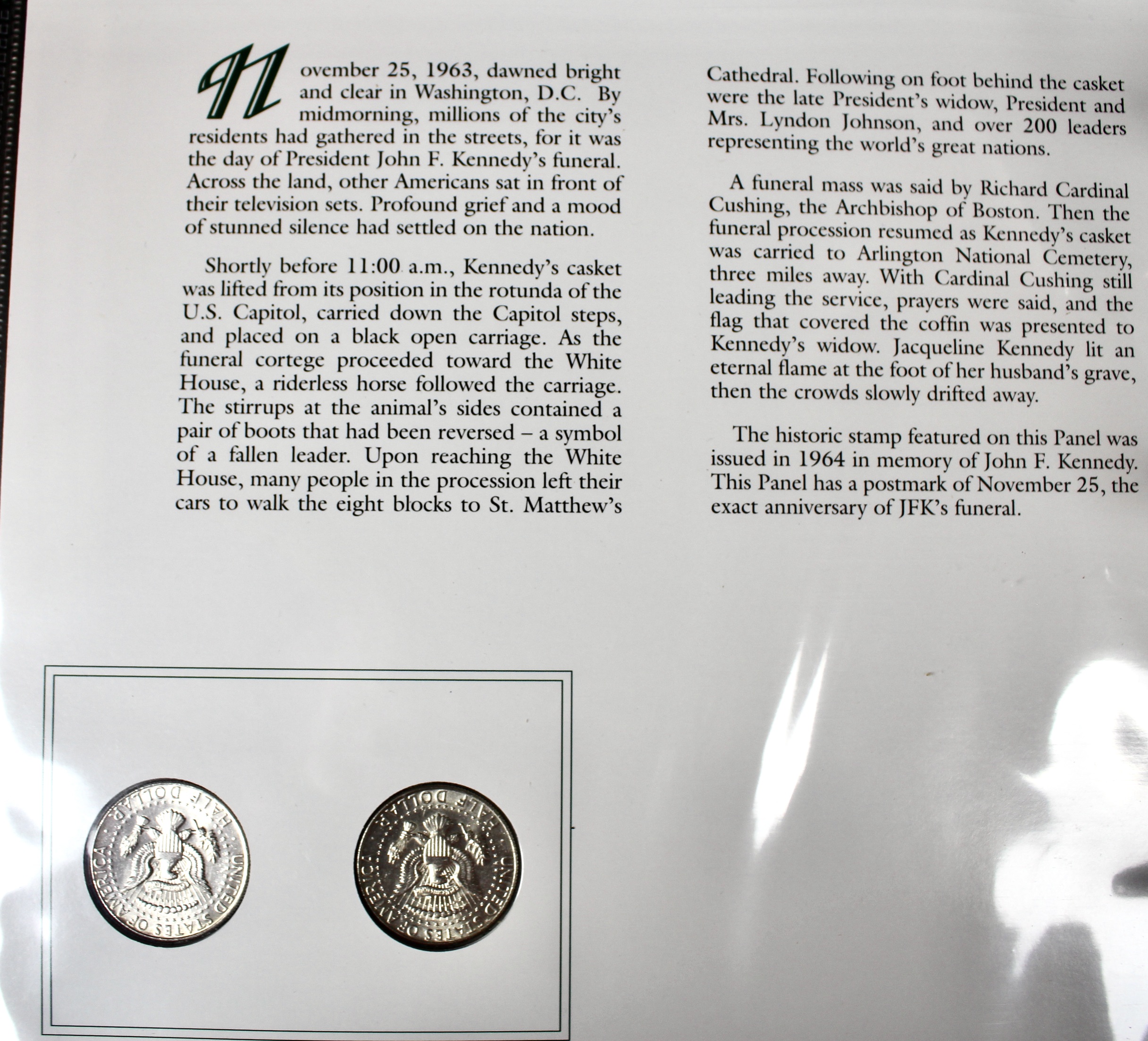 Complete Two Volume John F. Kennedy Uncirculated U.S. Half Dollar Collection