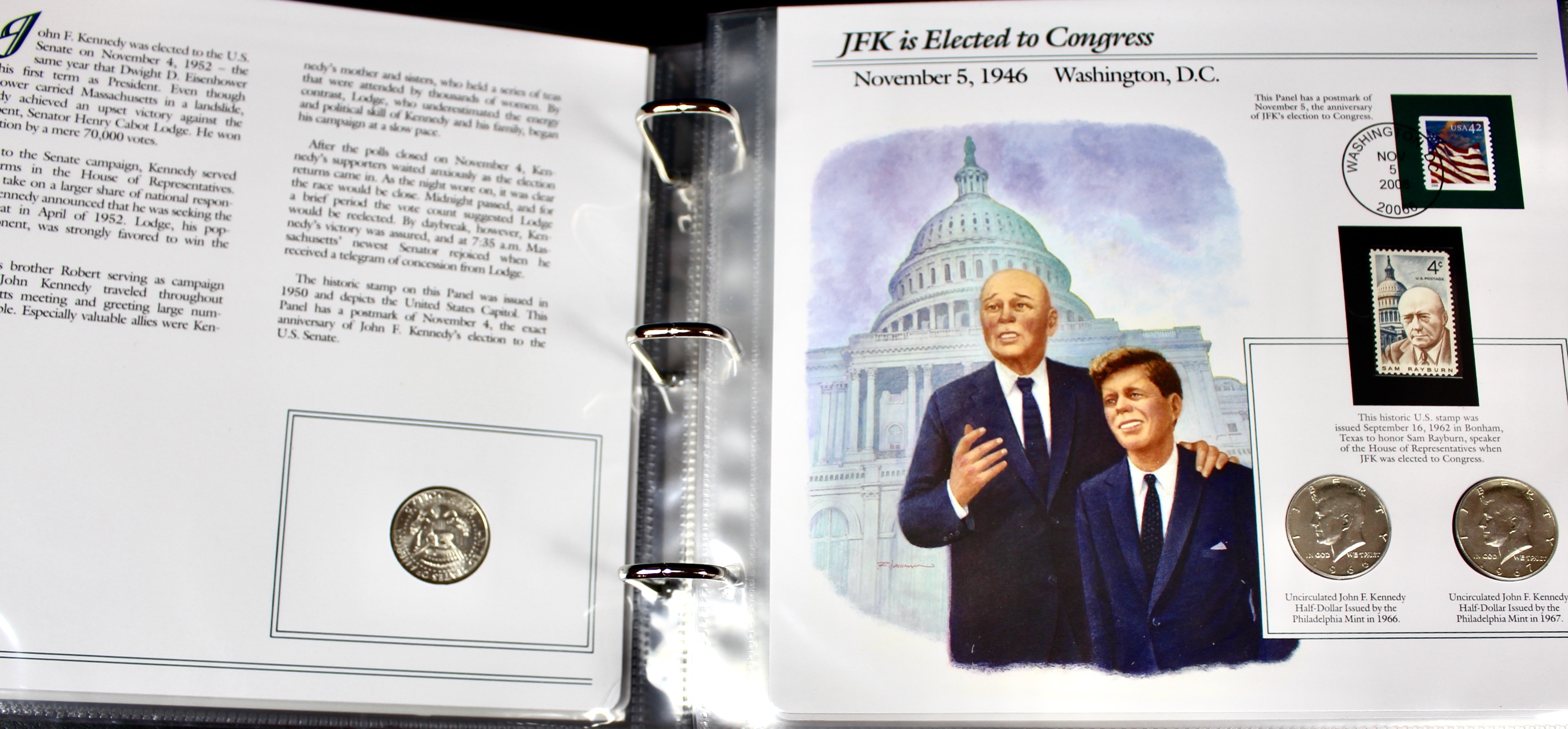 Complete Two Volume John F. Kennedy Uncirculated U.S. Half Dollar Collection