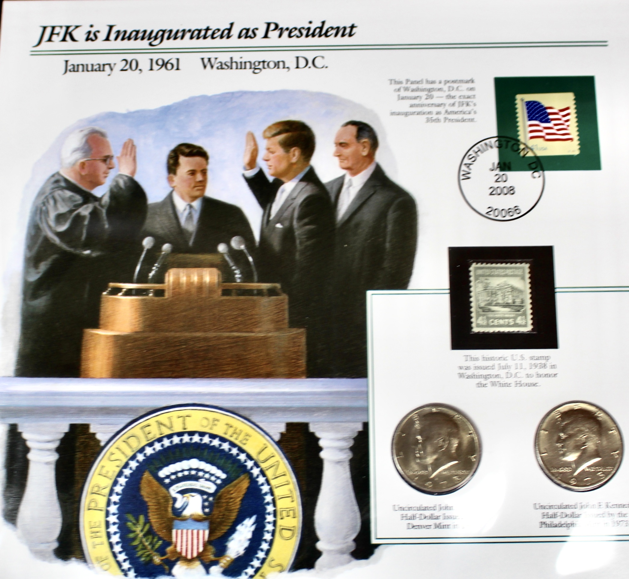 Complete Two Volume John F. Kennedy Uncirculated U.S. Half Dollar Collection