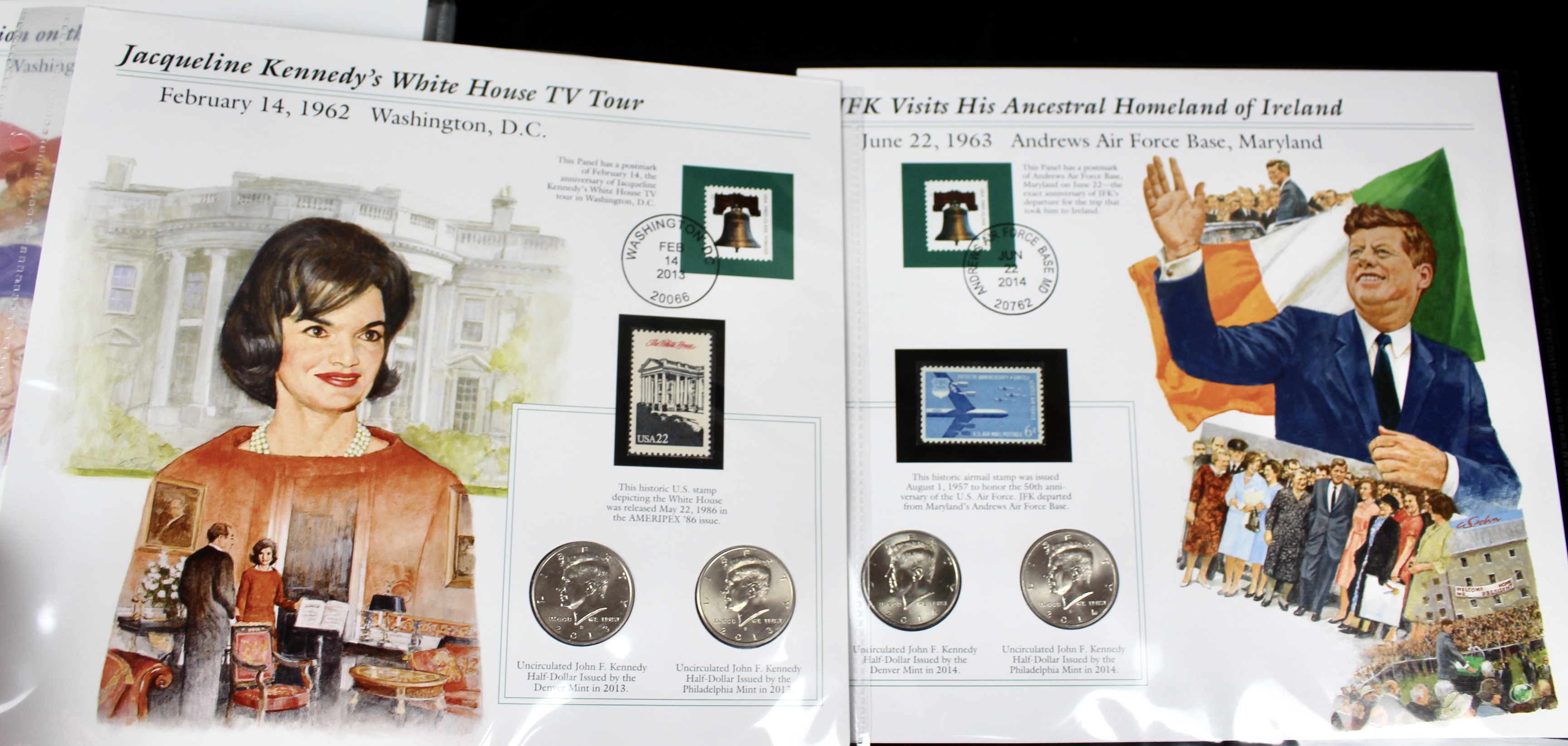 Complete Two Volume John F. Kennedy Uncirculated U.S. Half Dollar Collection
