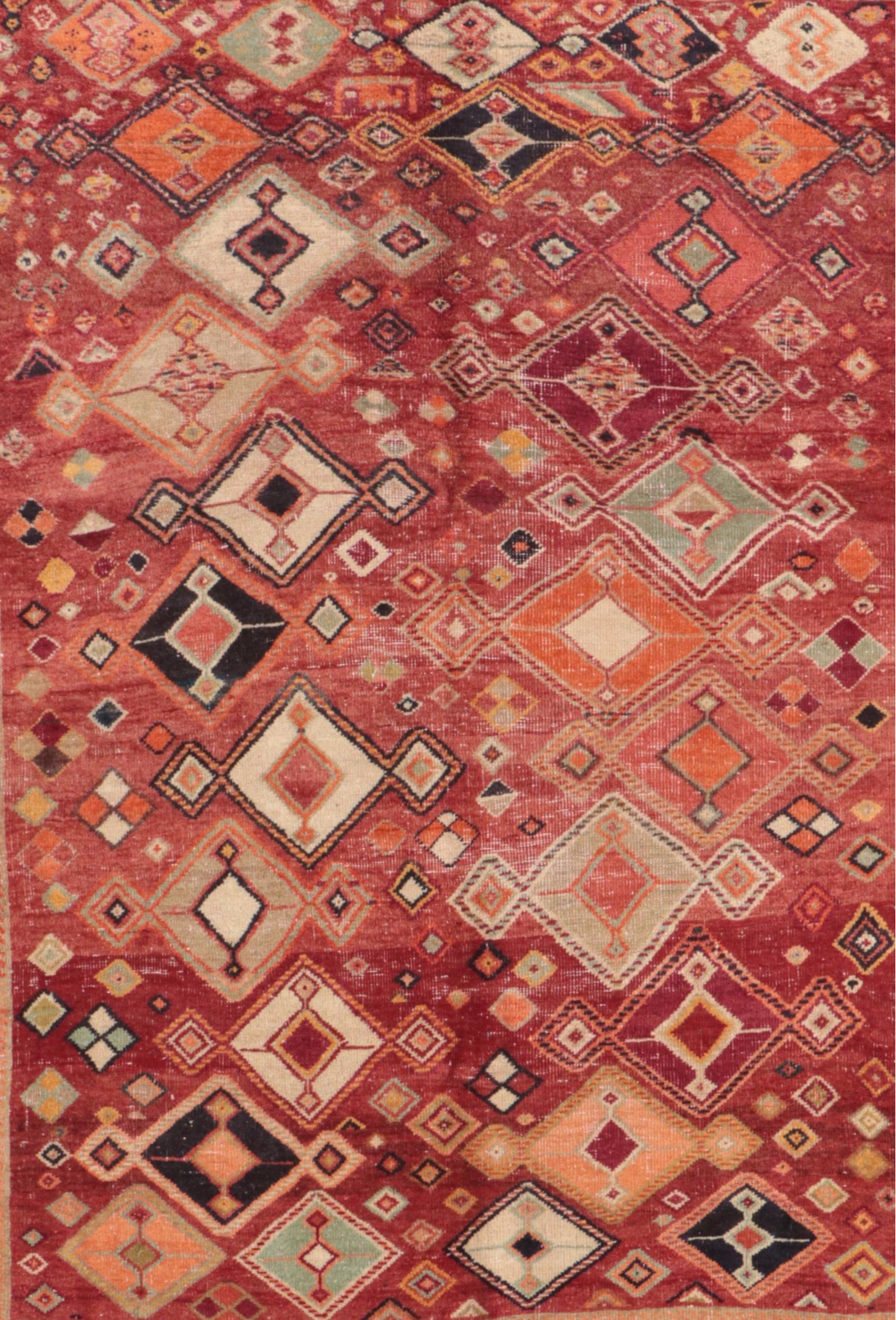 4'6 x 6' Hand-Knotted Persian Qashqai Area Rug