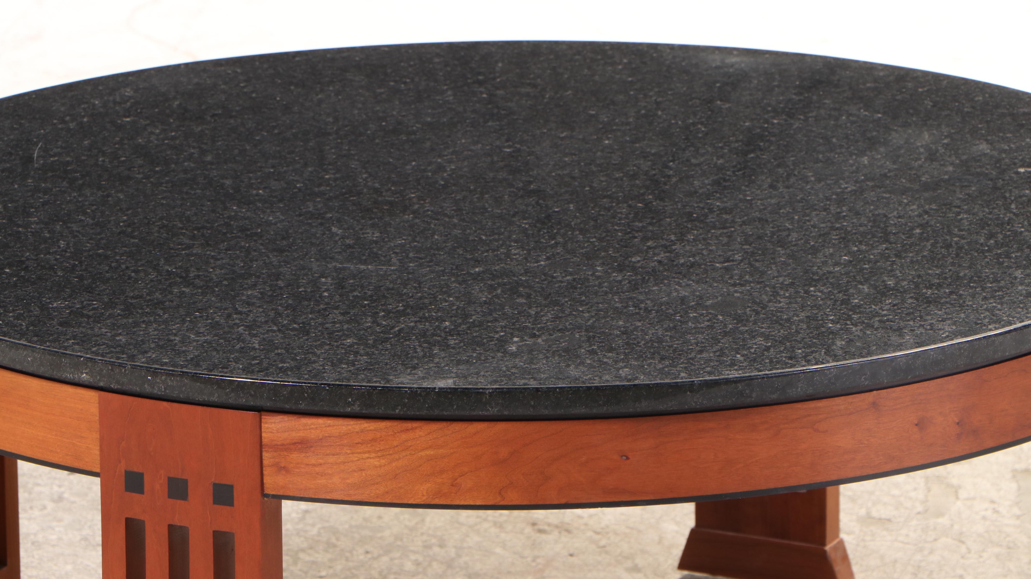 Stickley "21st Century Collection" Cherrywood and Granite Top Coffee Table