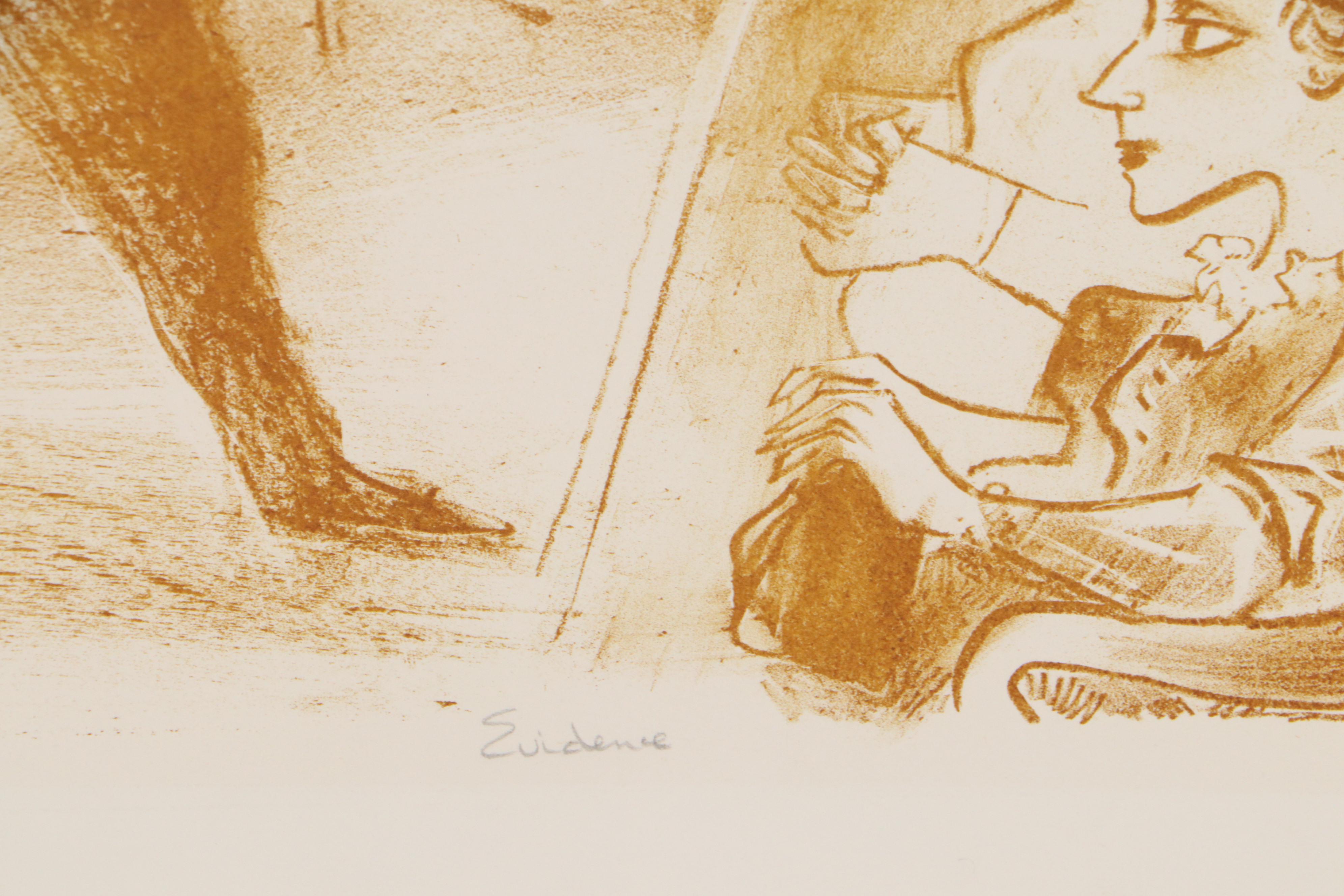 William Gropper Lithograph "Evidence"