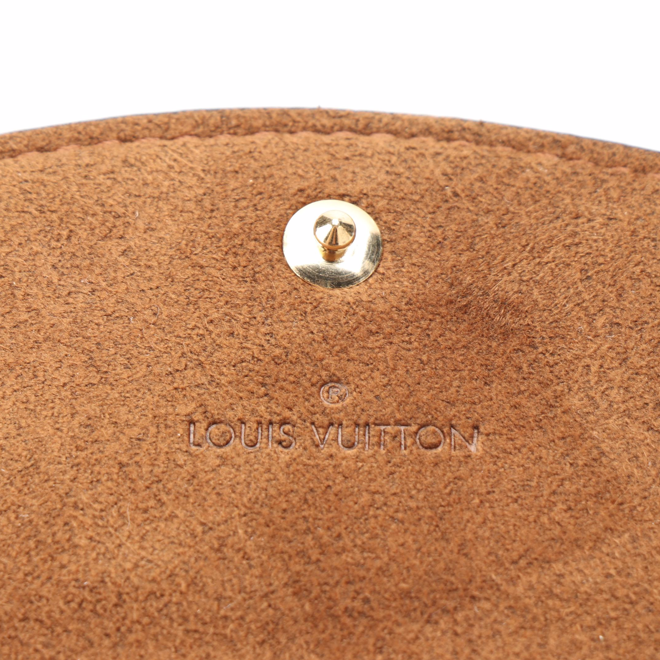 Louis Vuitton Cufflink Holder in Damier Ebene Canvas