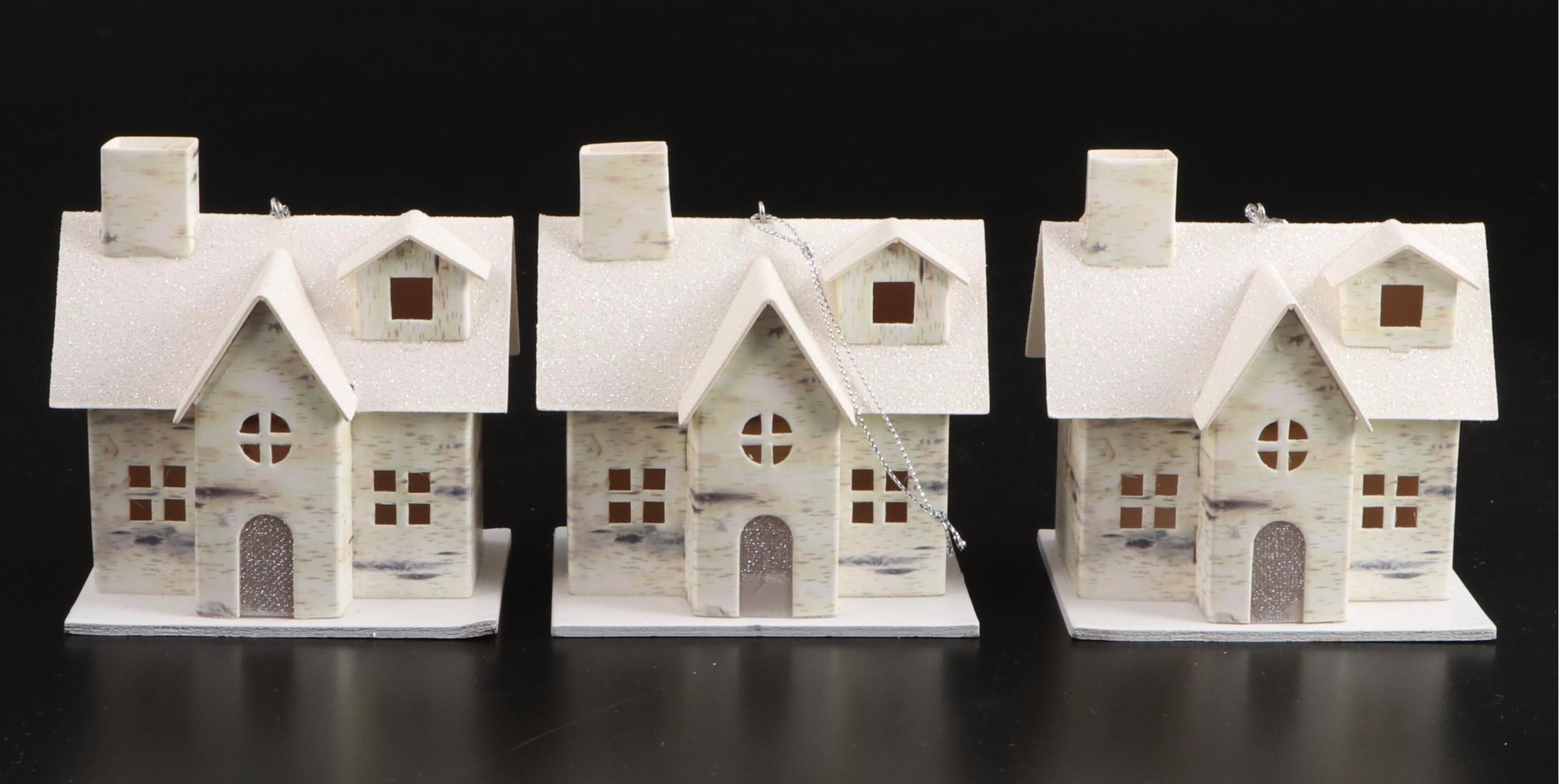 Miniature House Shaped Christmas Ornaments