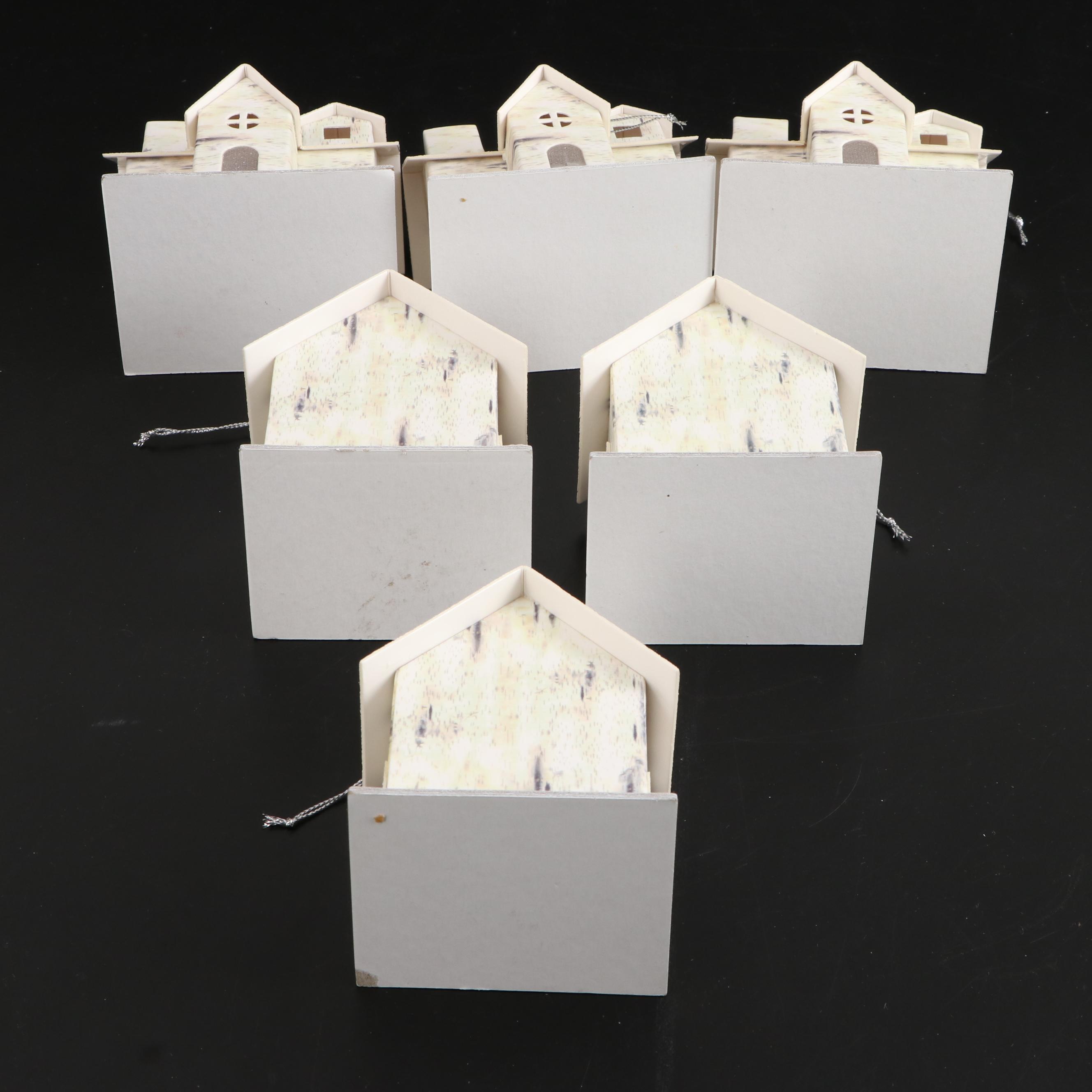 Miniature House Shaped Christmas Ornaments