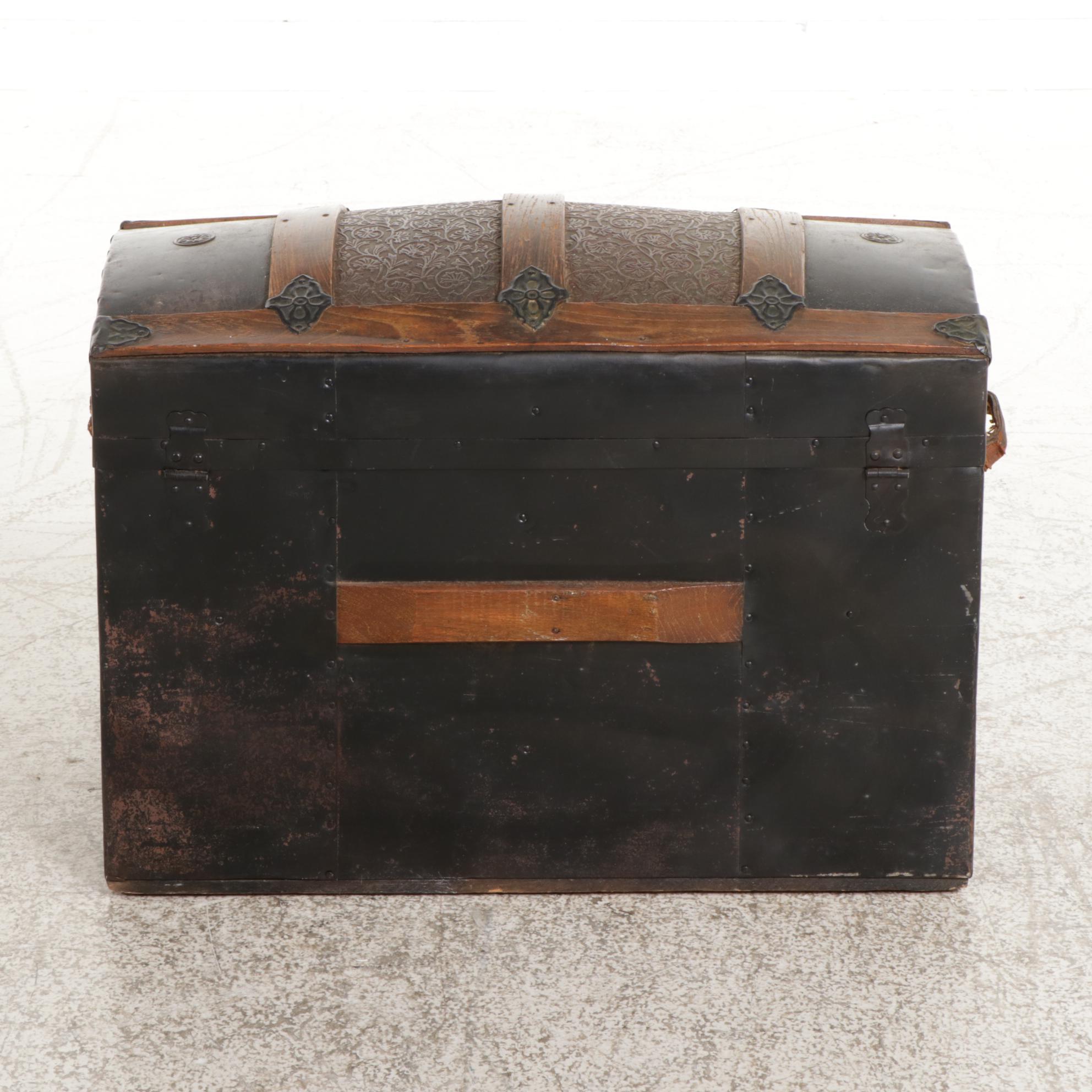 Dome Top Steamer Trunk, Late 19th Century