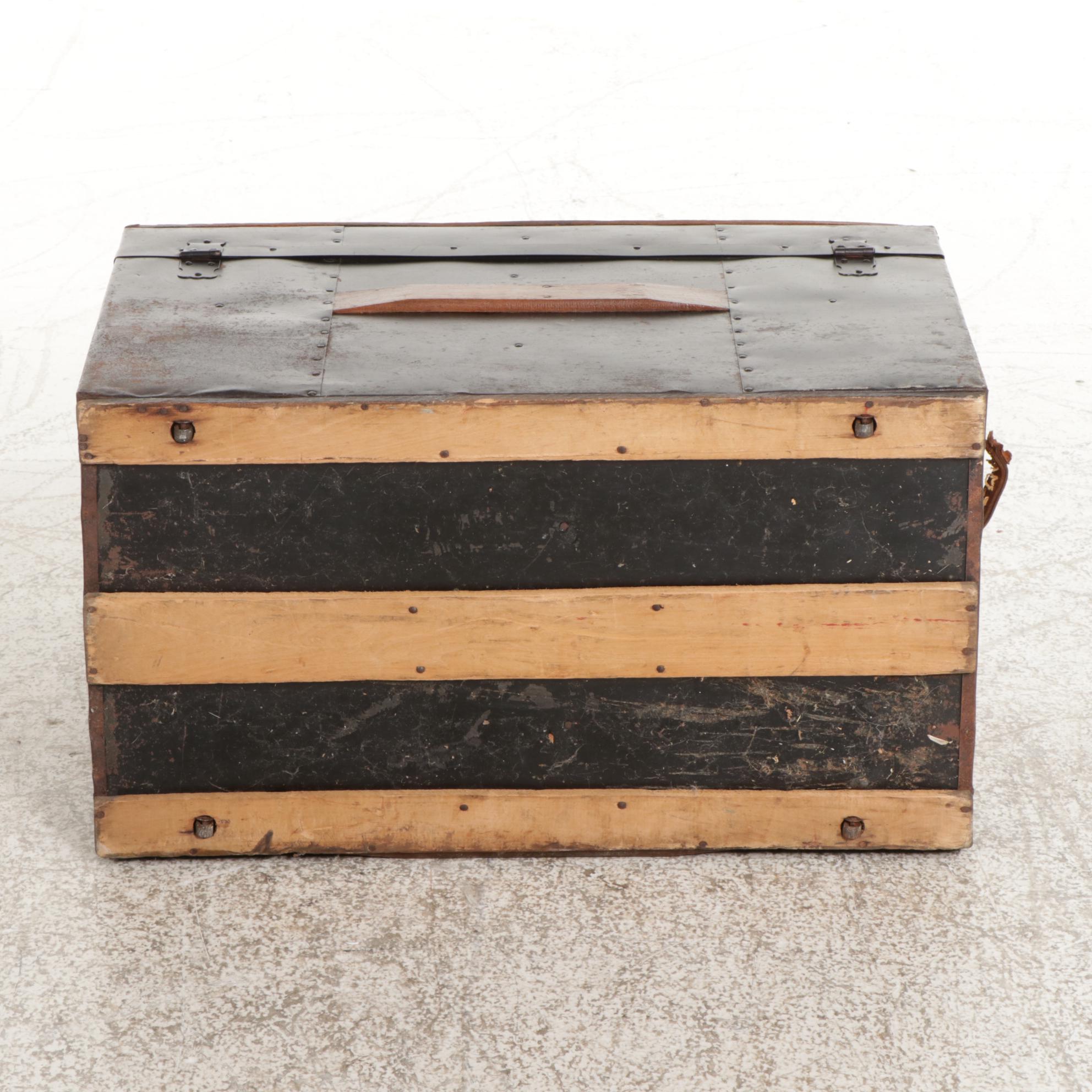 Dome Top Steamer Trunk, Late 19th Century