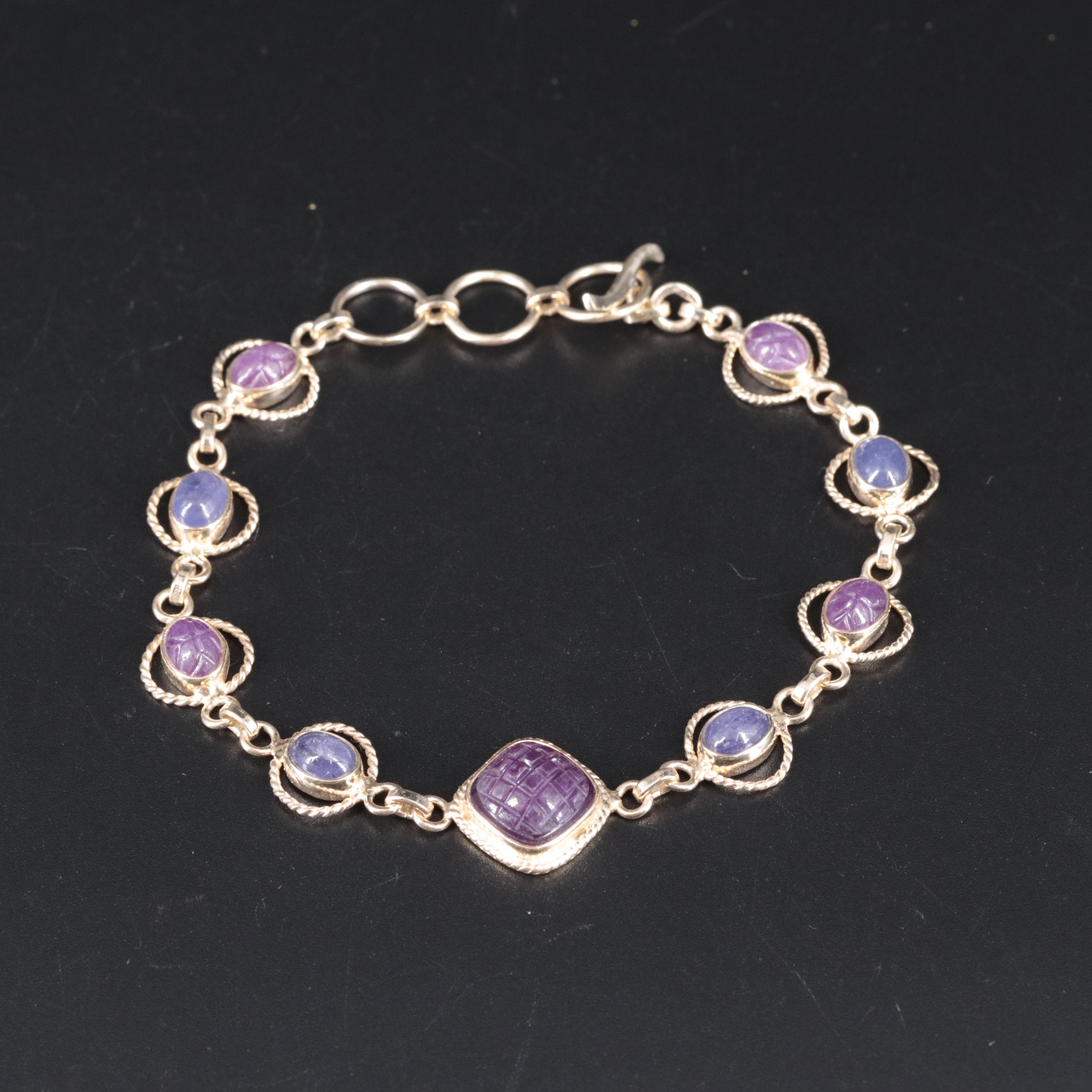 Sterling Silver Gemstone Bracelet