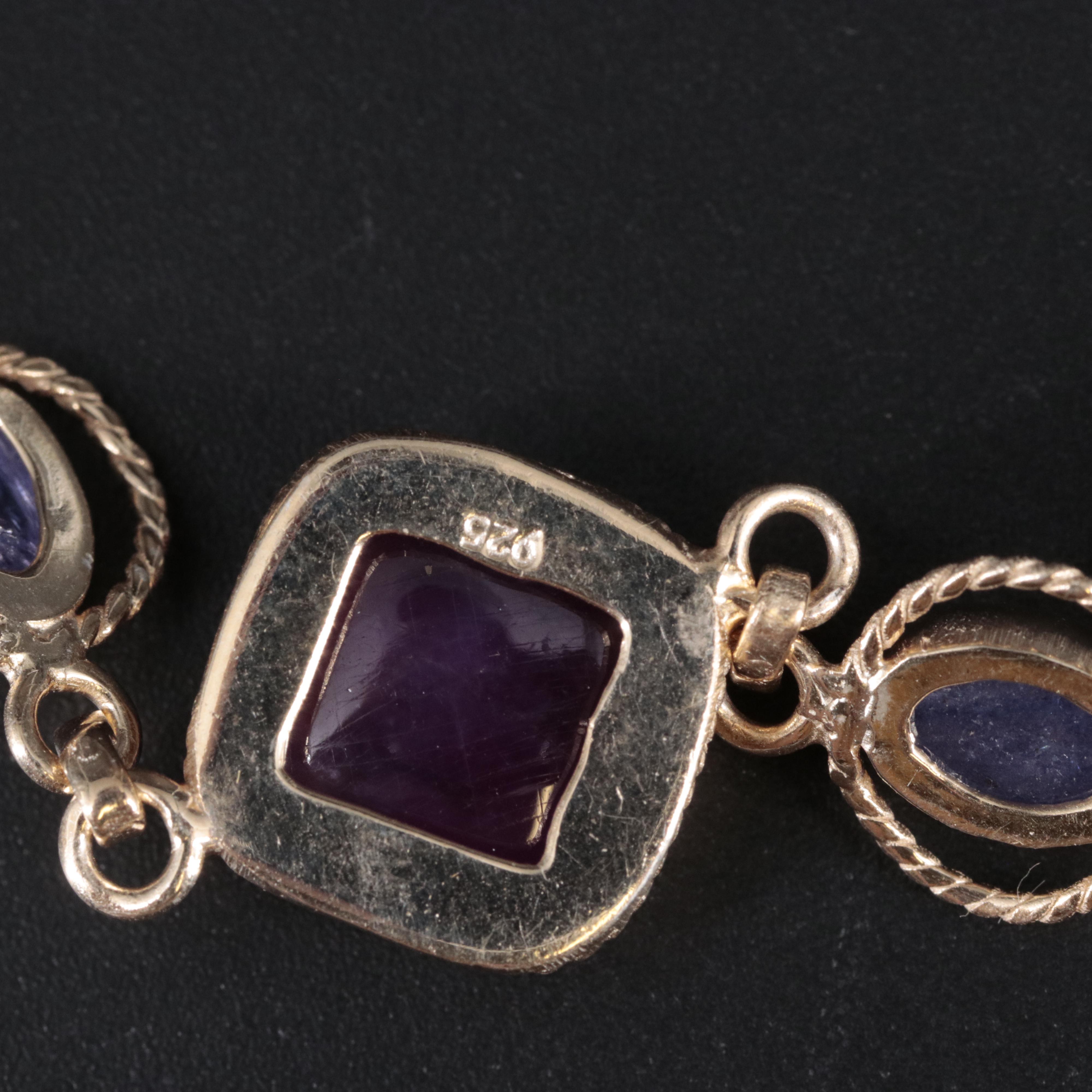 Sterling Silver Gemstone Bracelet