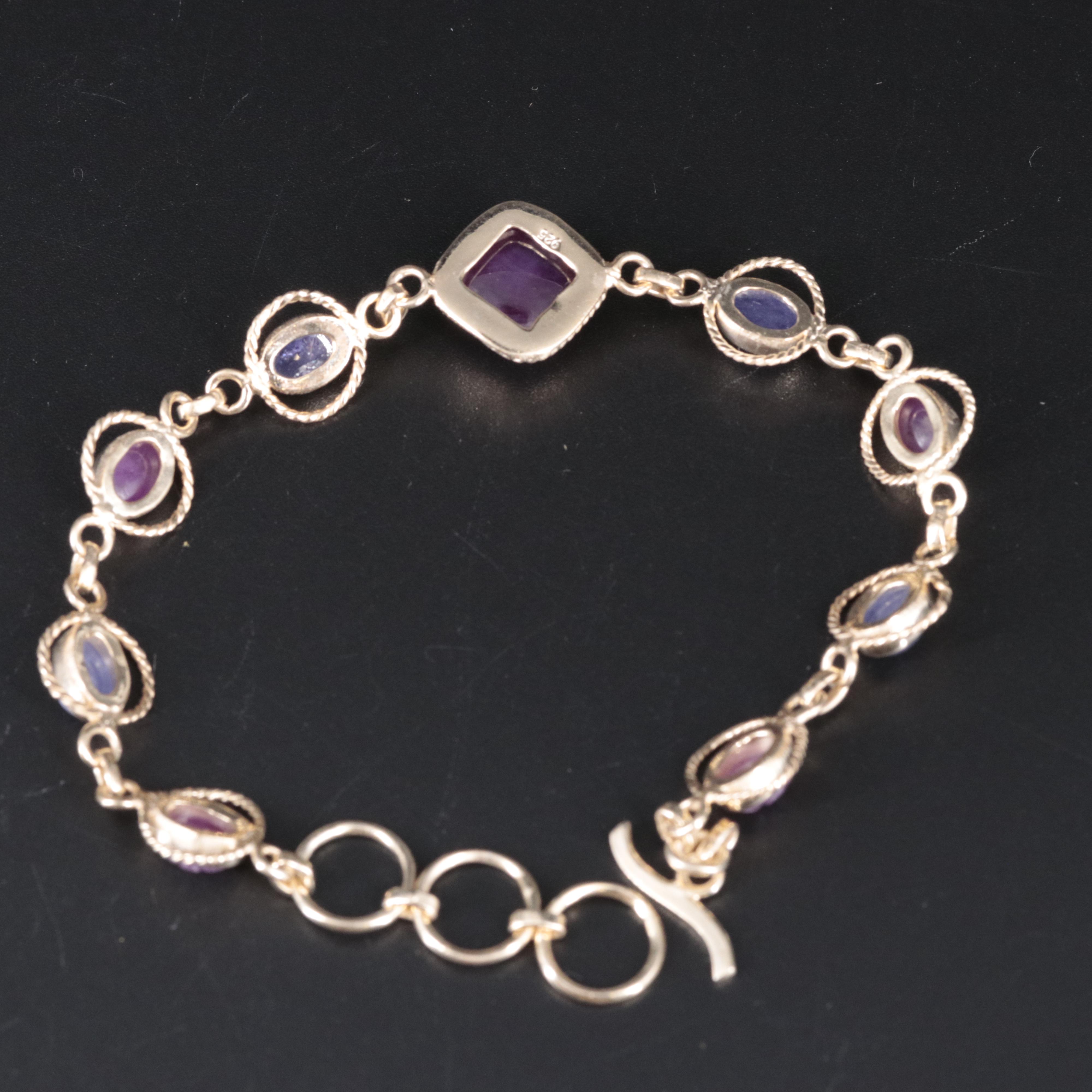 Sterling Silver Gemstone Bracelet