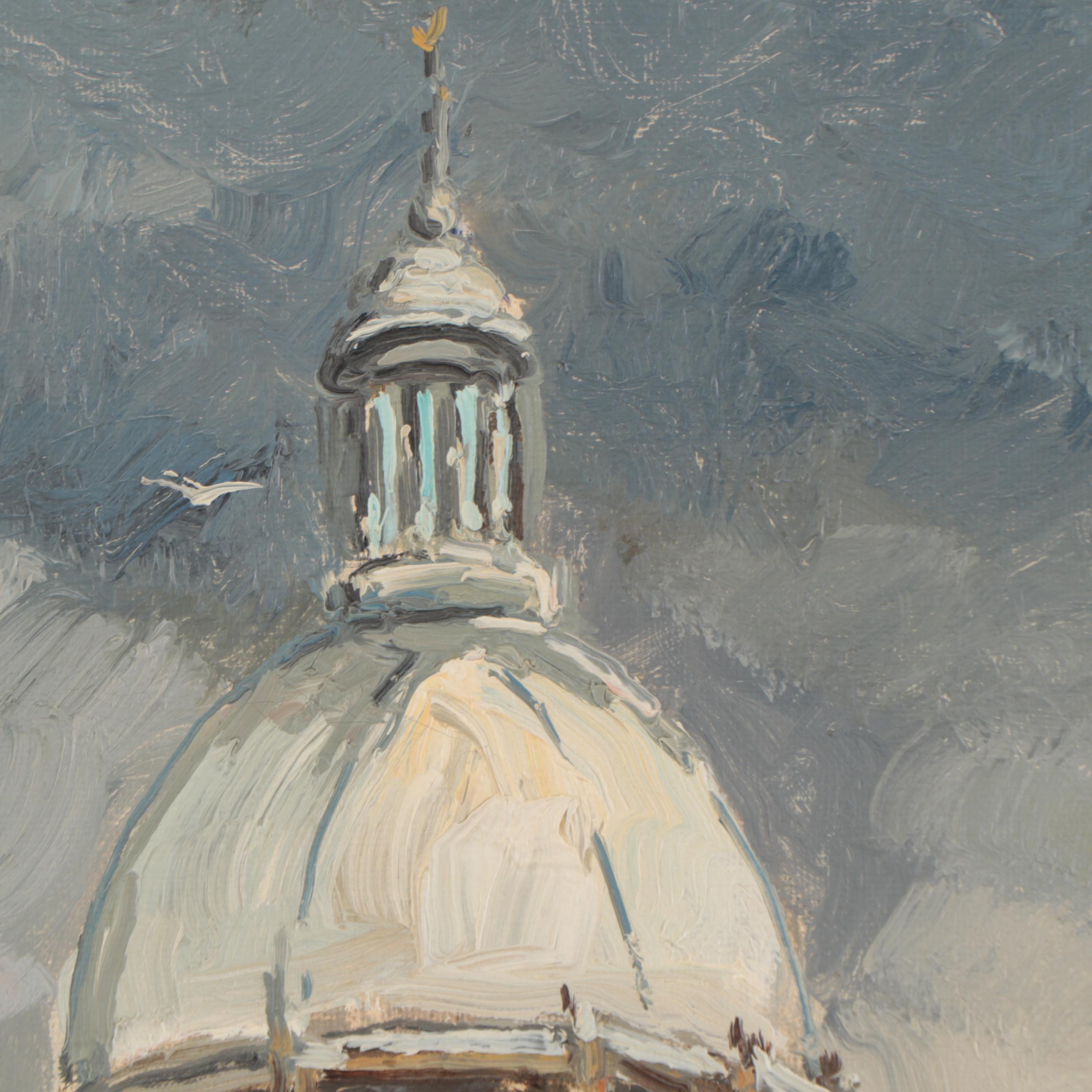 Van Galen Amsterdam Canal Scene Oil Painting