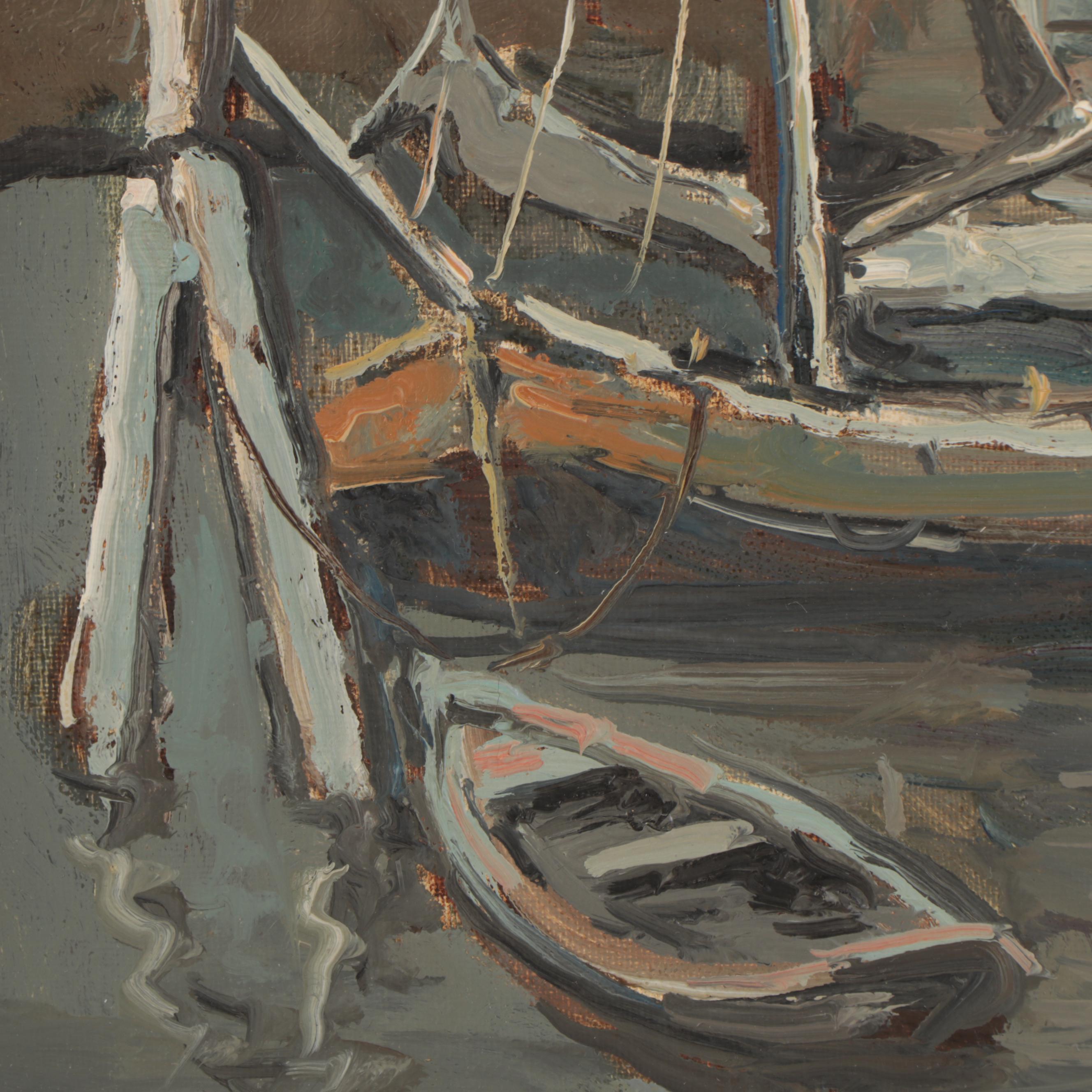 Van Galen Amsterdam Canal Scene Oil Painting