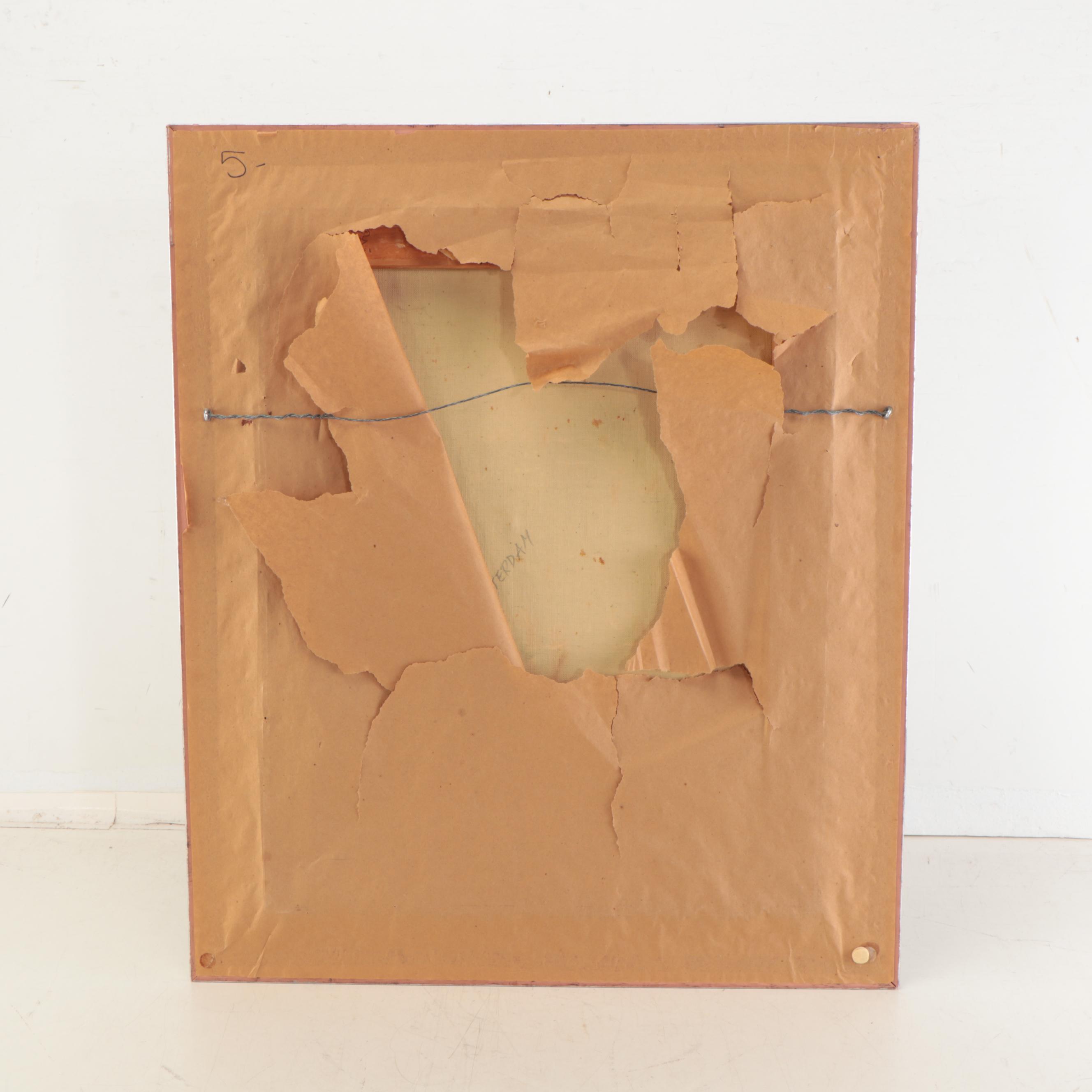 Van Galen Amsterdam Canal Scene Oil Painting