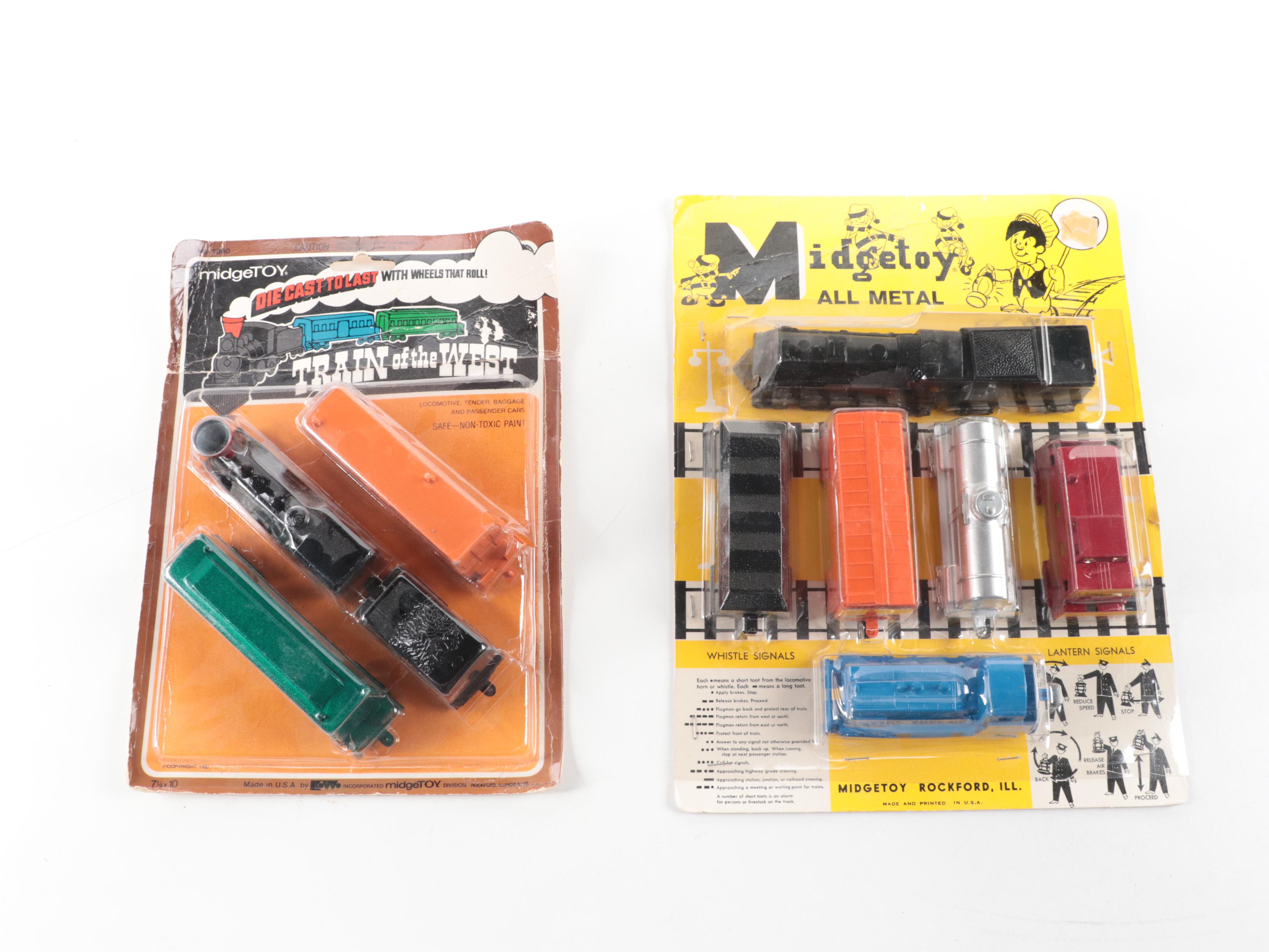 MidgeToy Amtrak Express Train with Other Toy Trains, 1971–1980