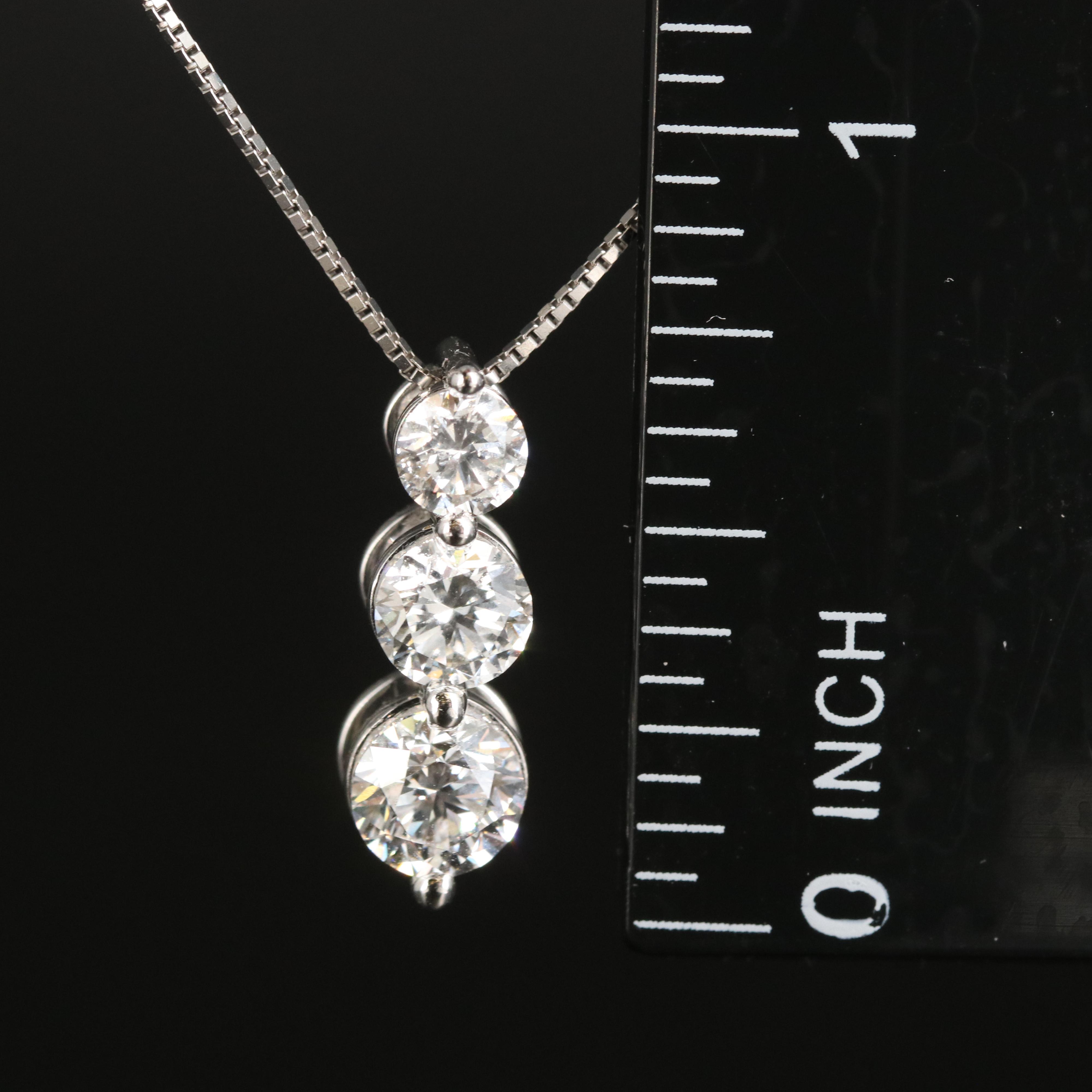 14K 1.30 CTW Lab Grown Diamond Pendant Necklace