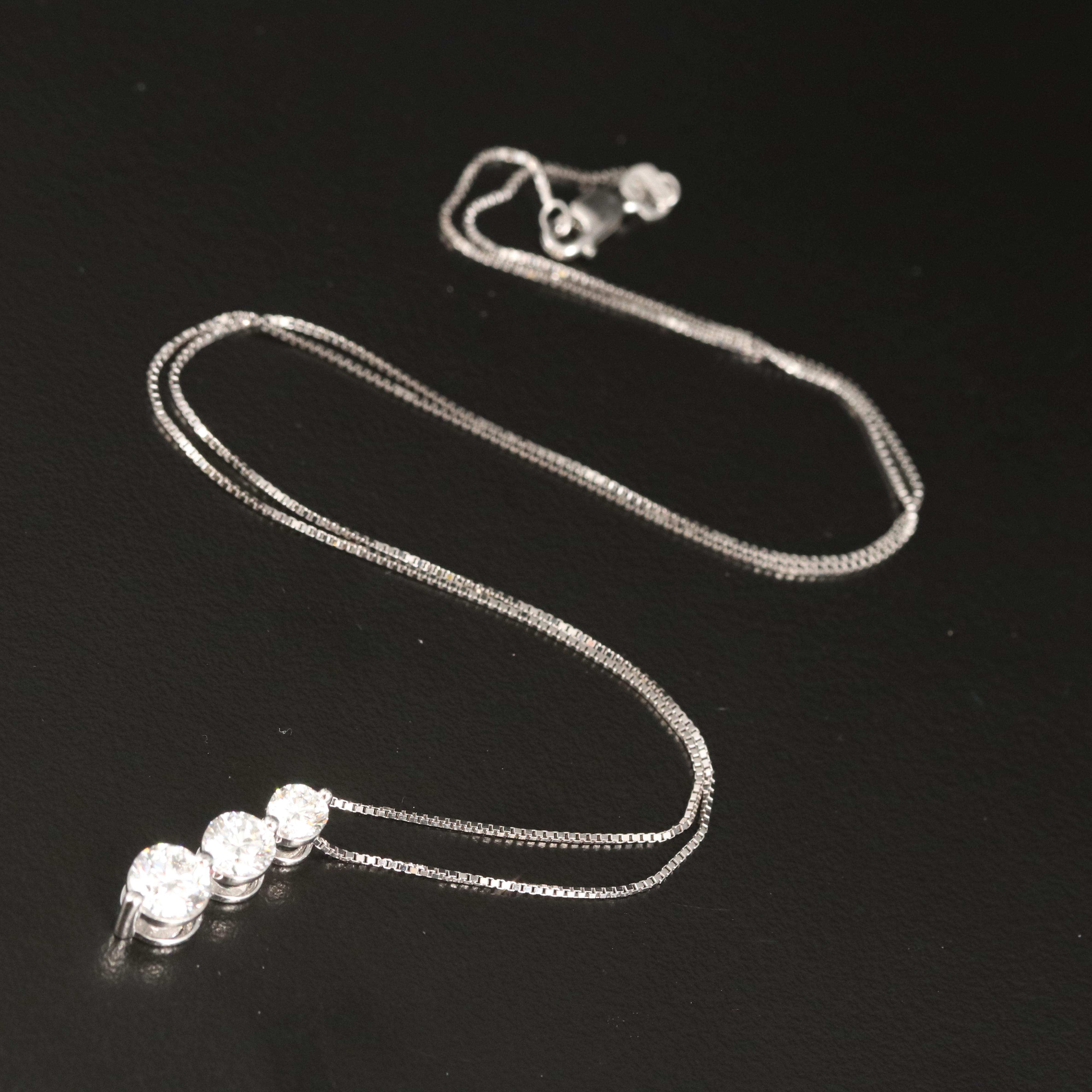 14K 1.30 CTW Lab Grown Diamond Pendant Necklace