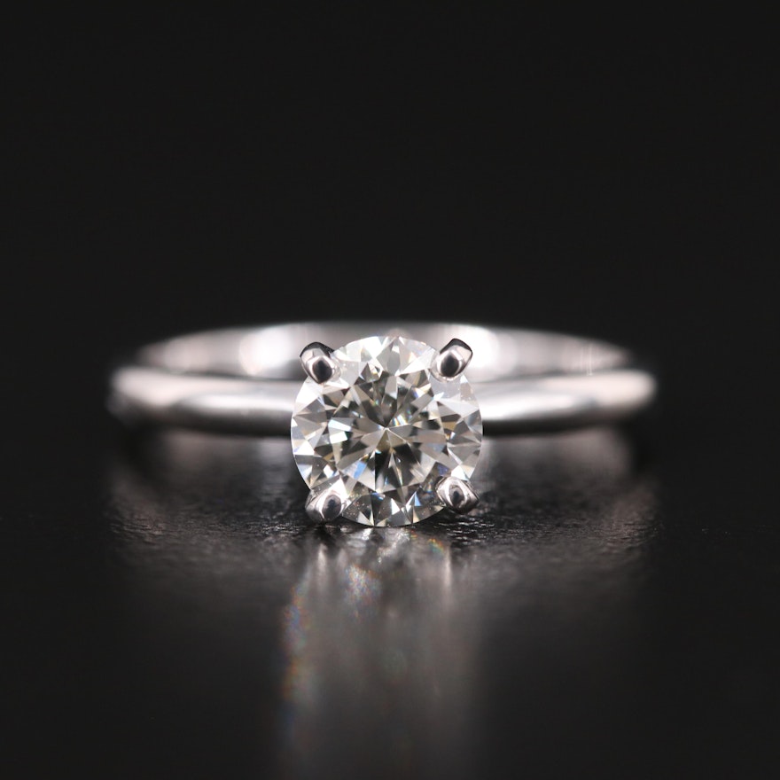 14K 0.96 CT Lab Grown Solitaire Ring