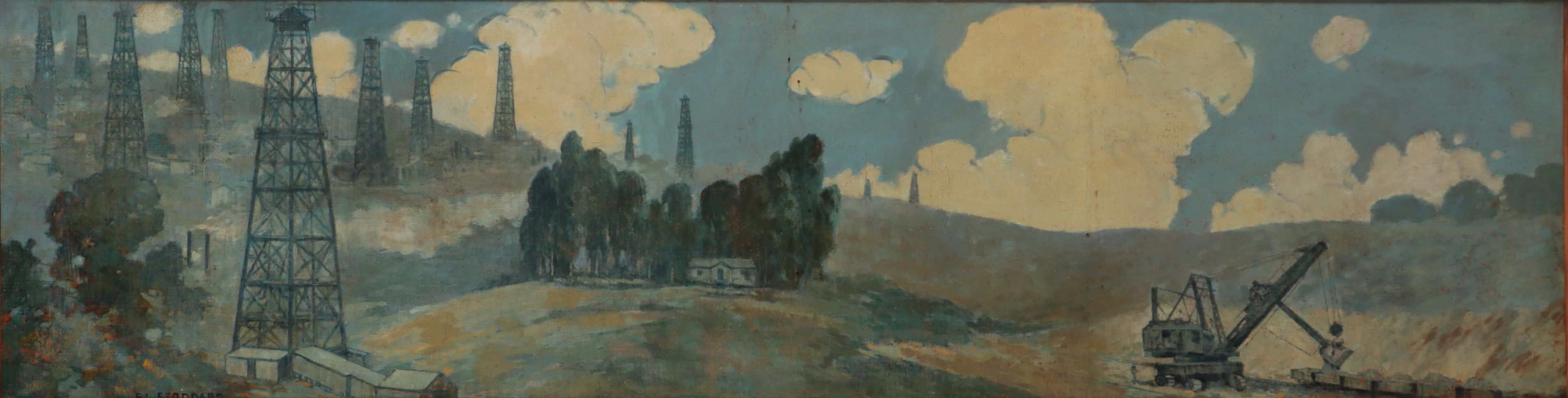 Frederick Lincoln Stoddard Oil Painting "Progress"