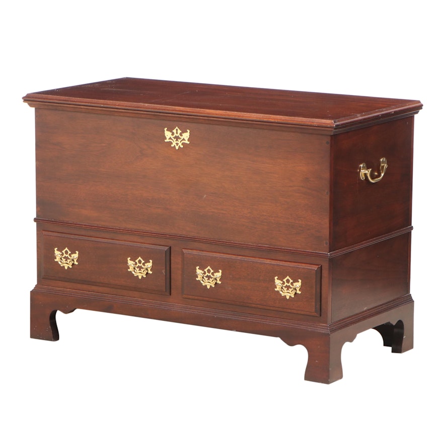 Madison Square Furniture, Mahogany/Cedar Blanket Chest with Two-Drawers