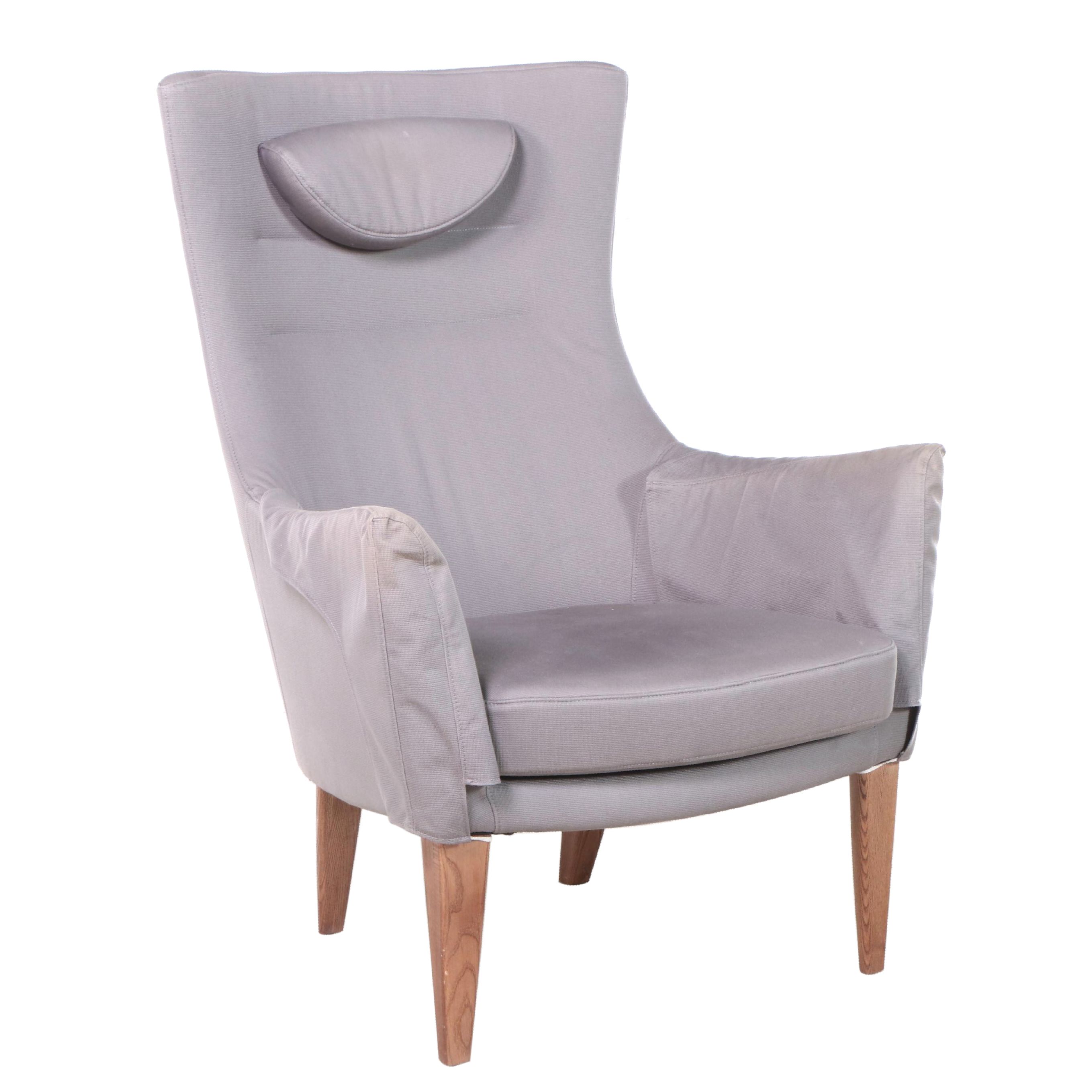 IKEA "Omtanksam" Lounge Chair in Grey Upholstery