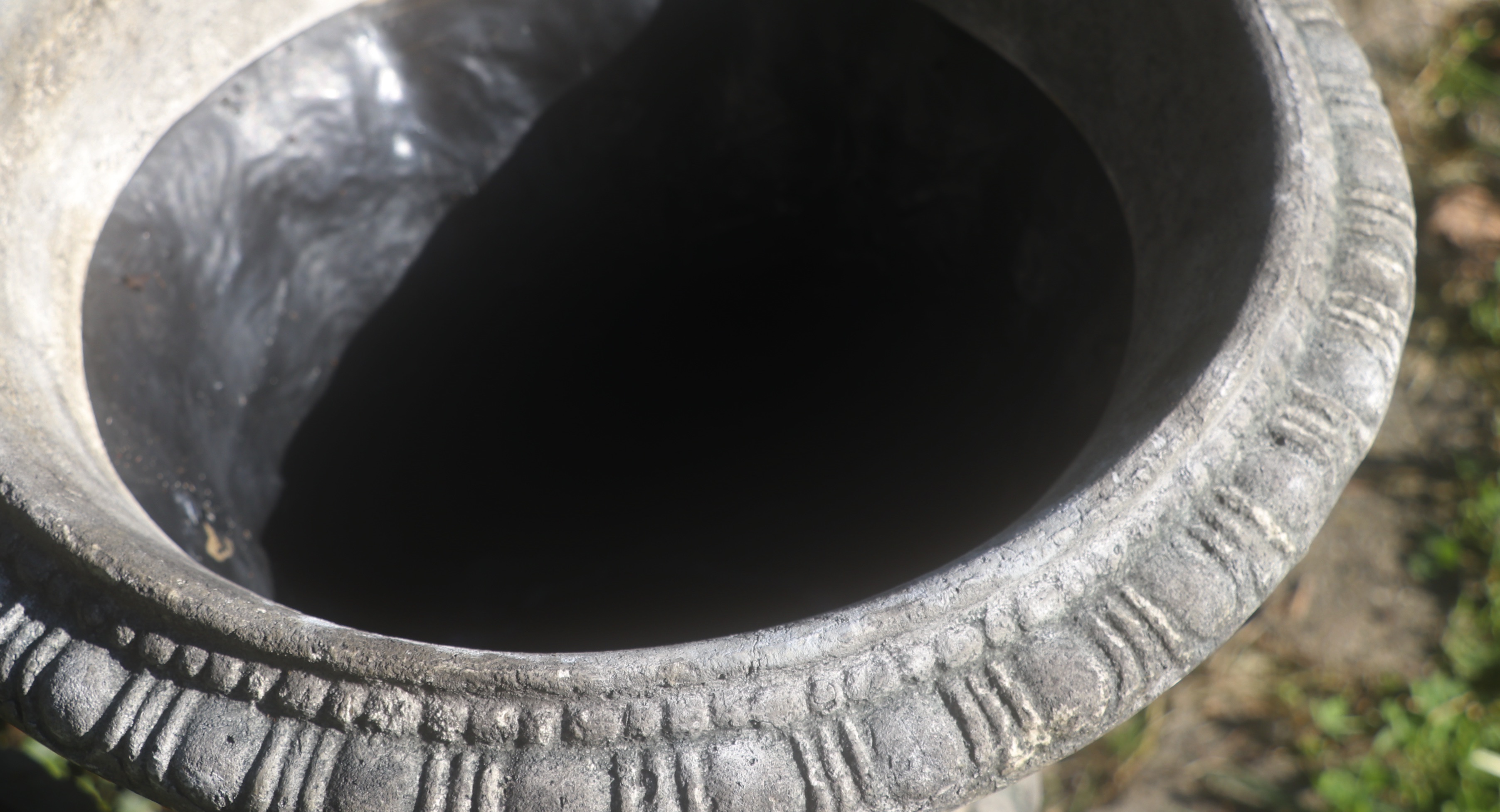 Collection of Fiberglass Urn-Shaped Planters