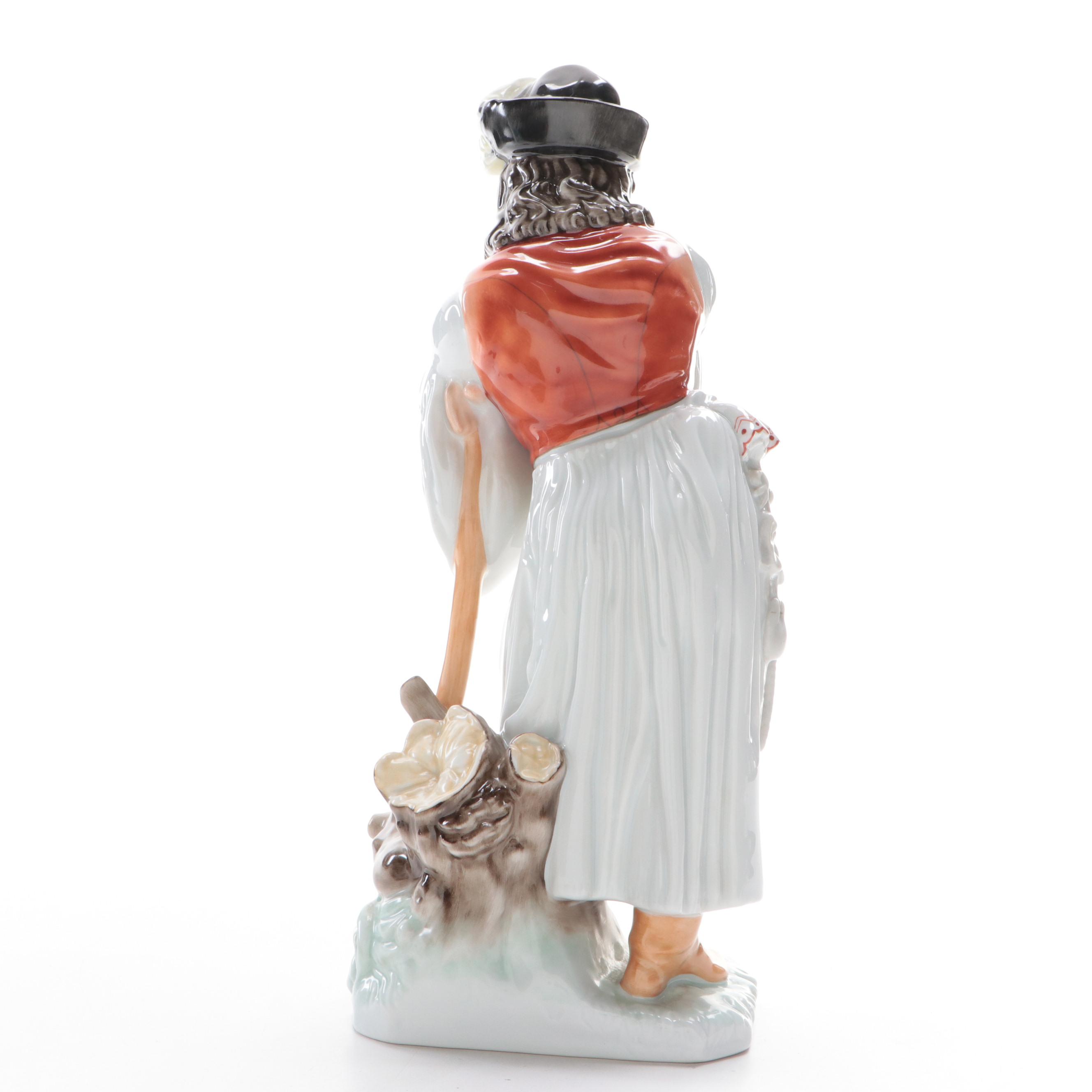 Herend "Mournful Shepherd" Porcelain Figurine