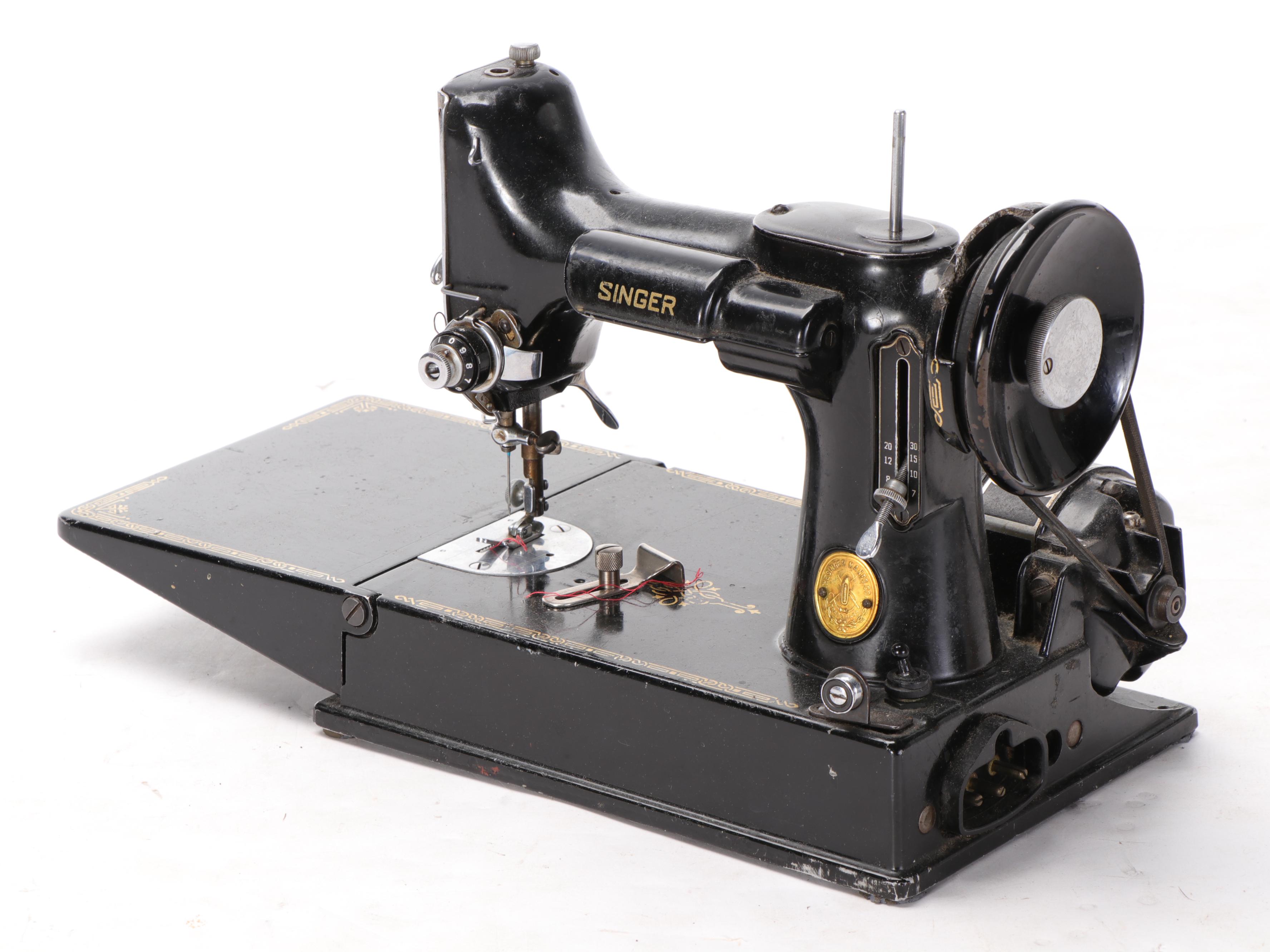 Singer Model 221-1 Featherweight Electric Sewing Machine, 1948