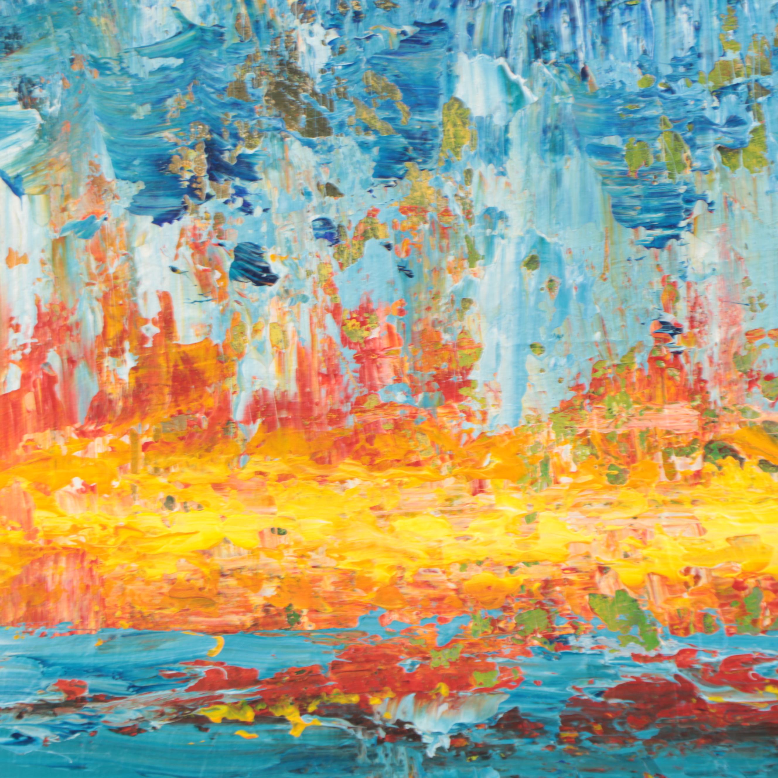 Leif Janek Abstract Acrylic Painting, 21st Century