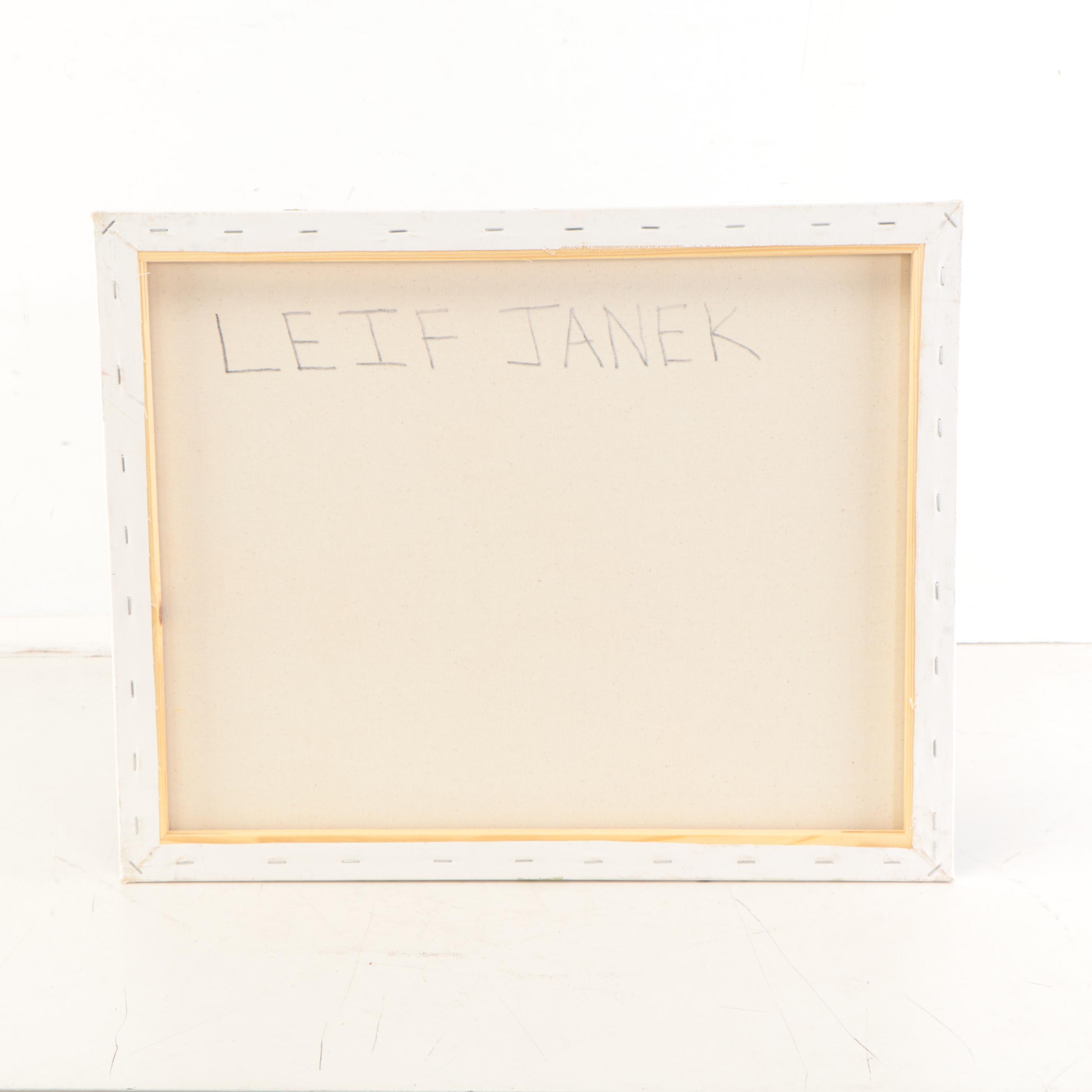 Leif Janek Abstract Acrylic Painting, 21st Century