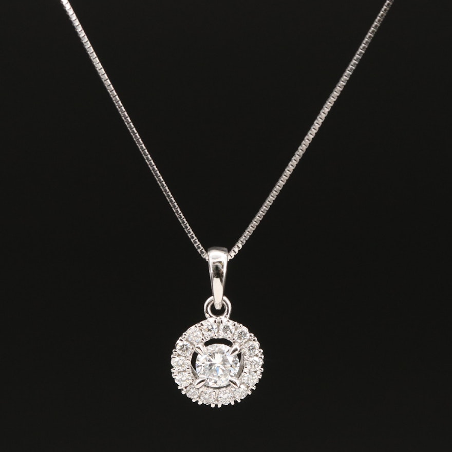 14K 0.51 CTW Lab Grown Diamond Pendant Necklace