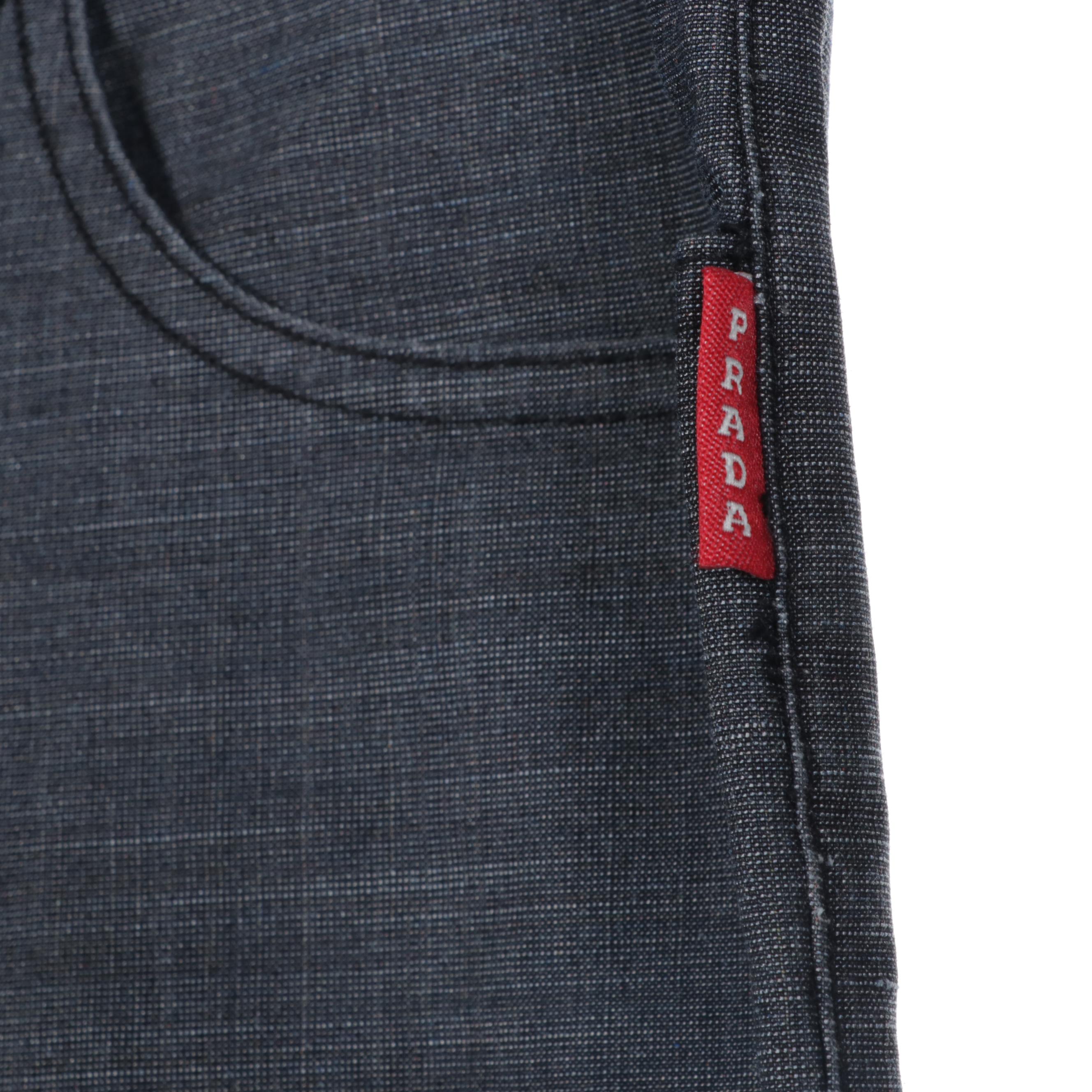 Men's Prada Linea Rossa Windbreaker and Pants with Button-Up Shirt