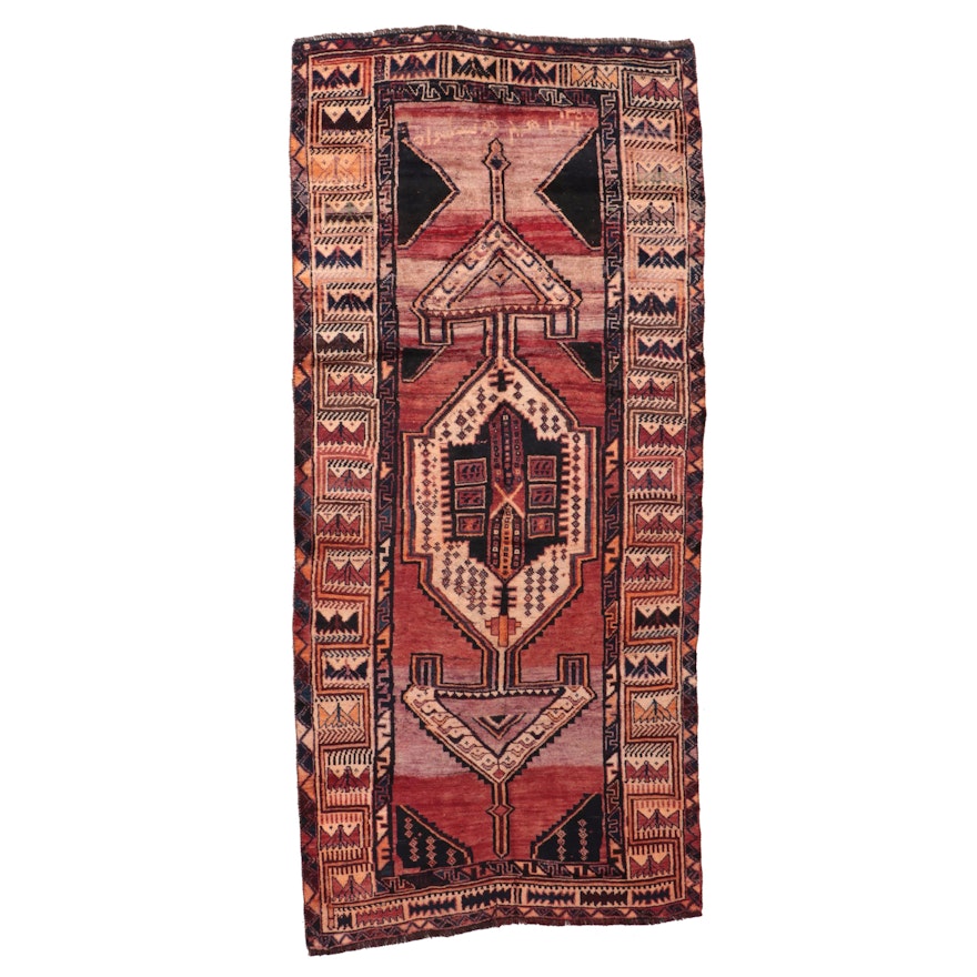 4'3 x 9'5 Hand-Knotted Persian Lurs Long Rug