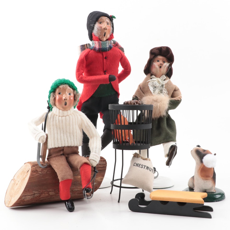 Buyers' Choice "The Skaters" and "The Carolers" Figurines, Late 20th Century