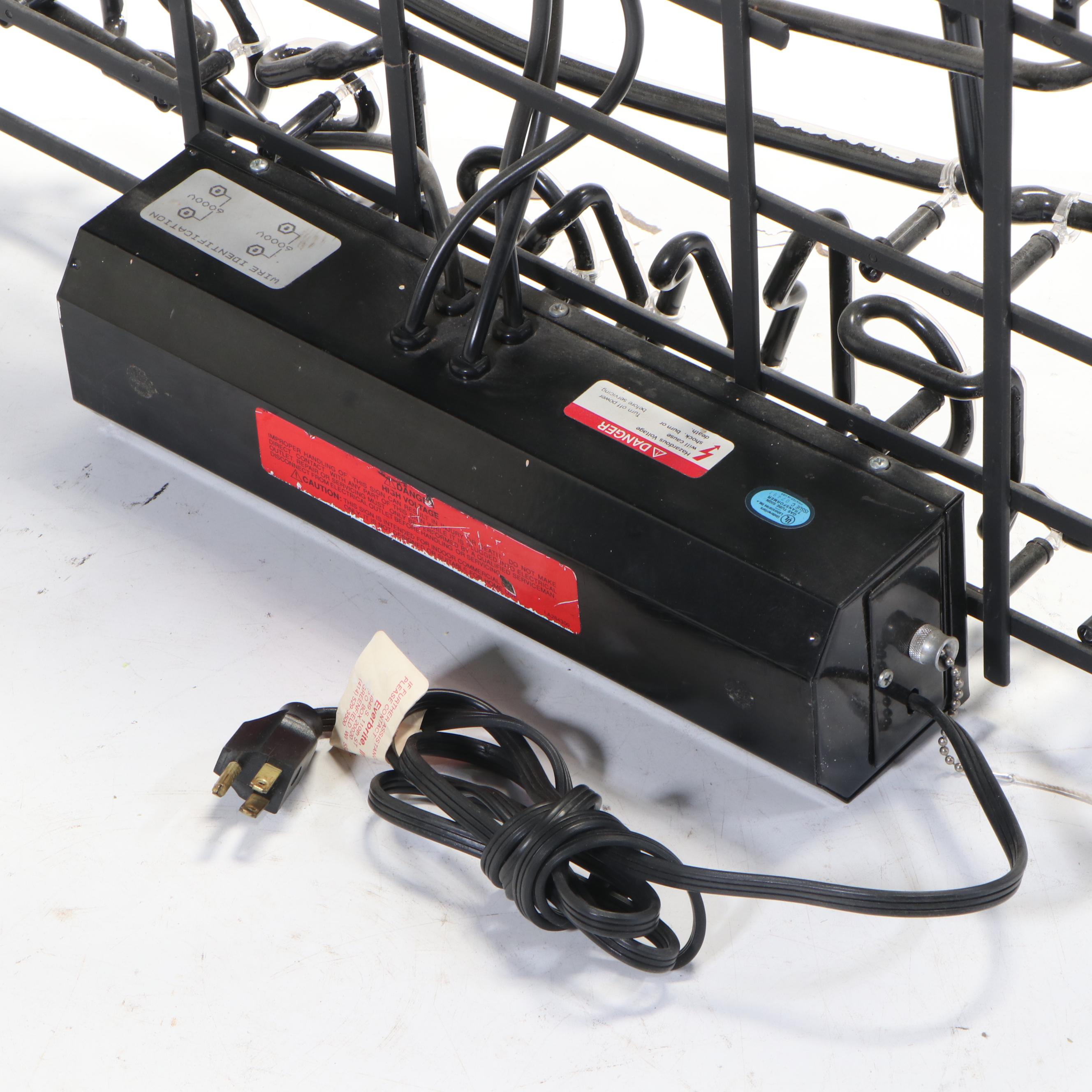 Budweiser Don't Mess With Texas Bar Neon Sign