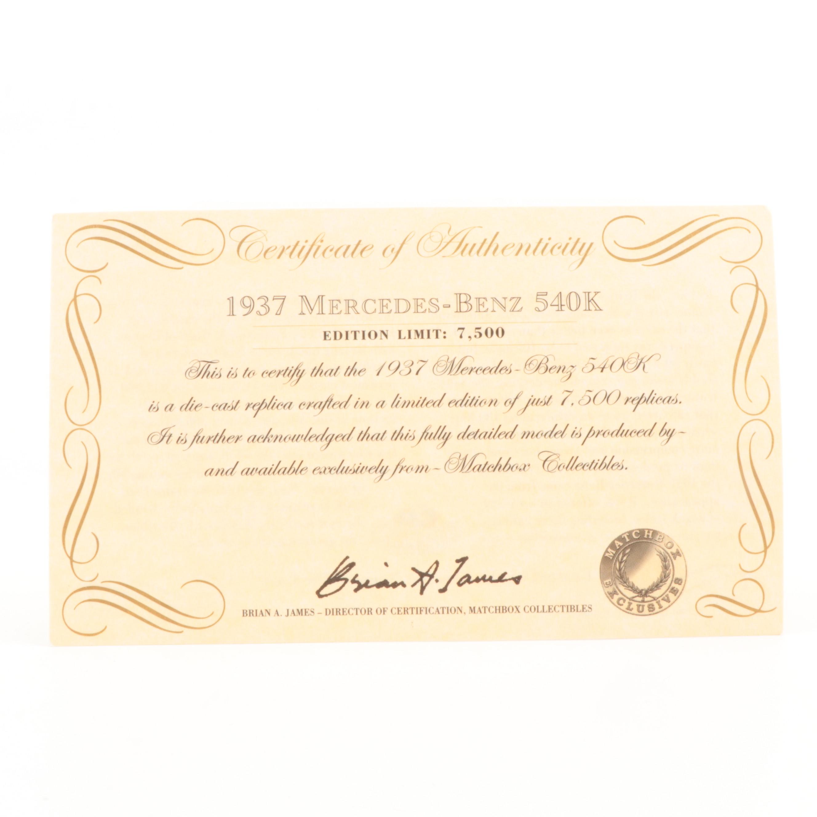 Matchbox Model of Yesteryear Model Toy Cars, 1970s–2000s