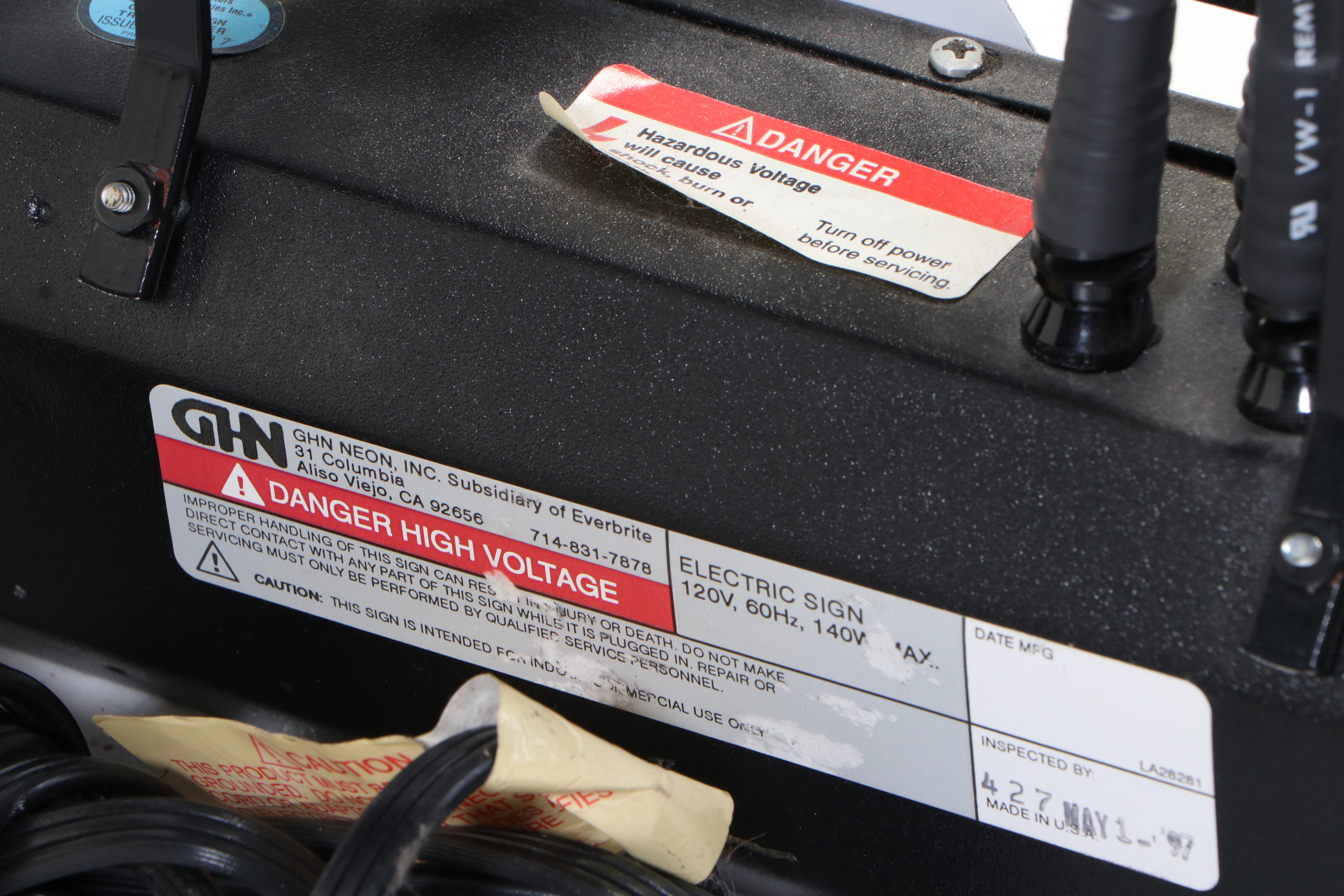 Coors Cowboy with Illuminated Lasso Bar Neon Sign