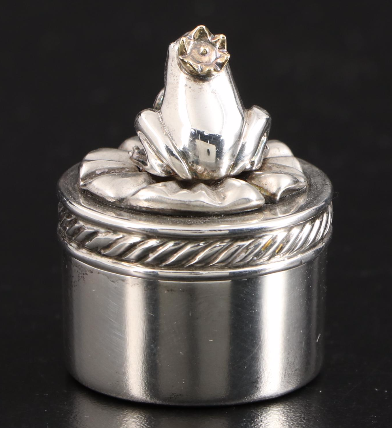 David Yurman Sterling Silver Frog Prince Tooth Box