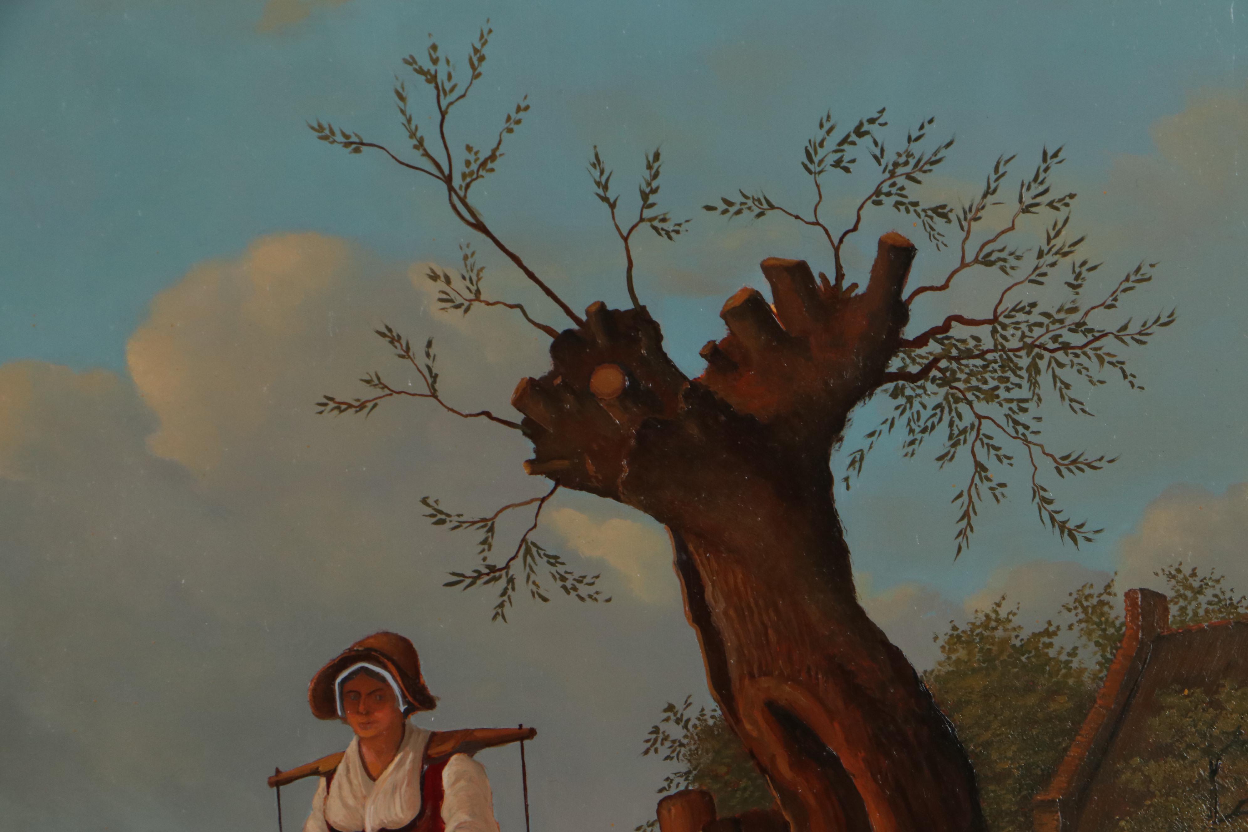 Jan van der Meer Dutch Pastoral Oil Painting, 2015