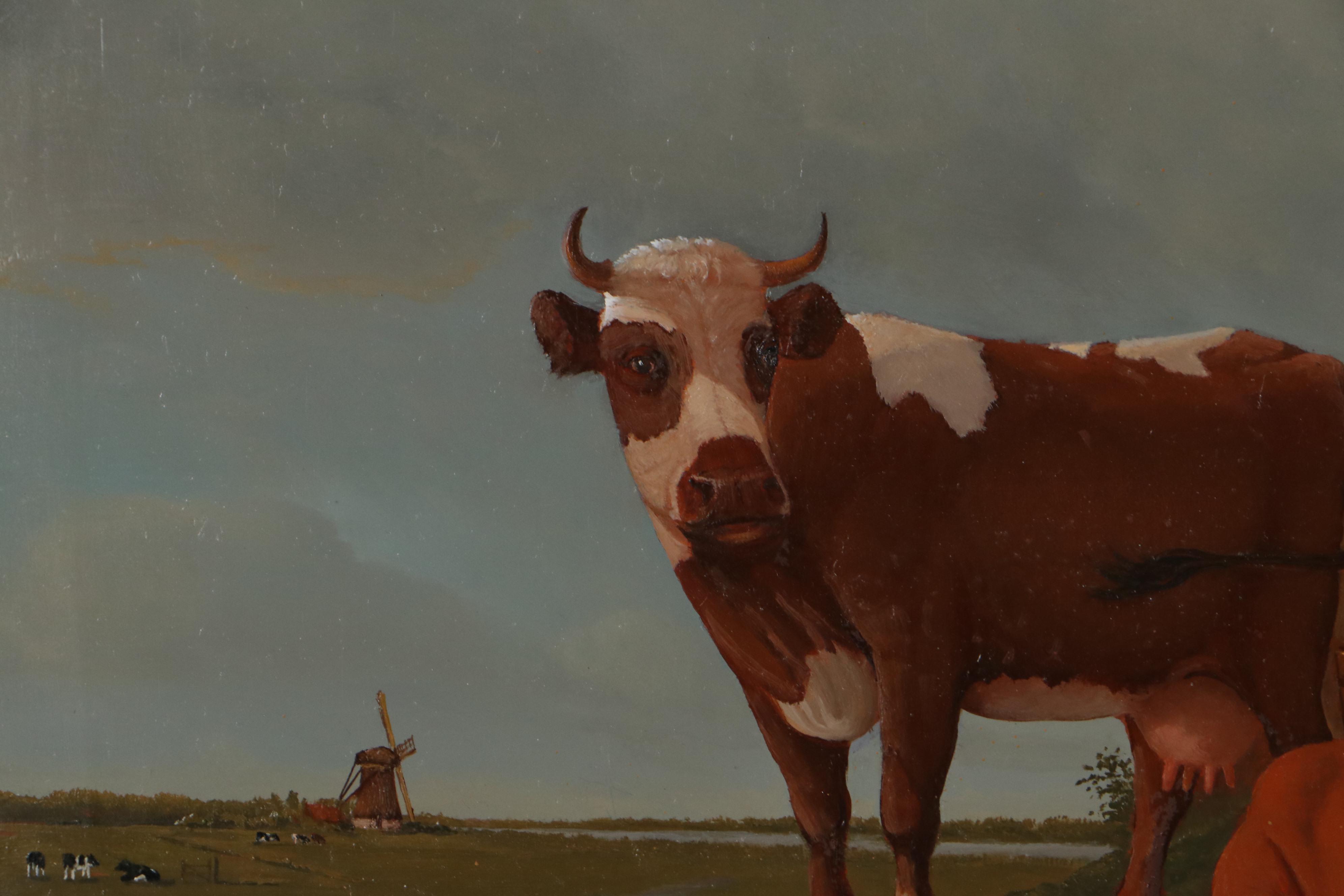 Jan van der Meer Dutch Pastoral Oil Painting, 2015