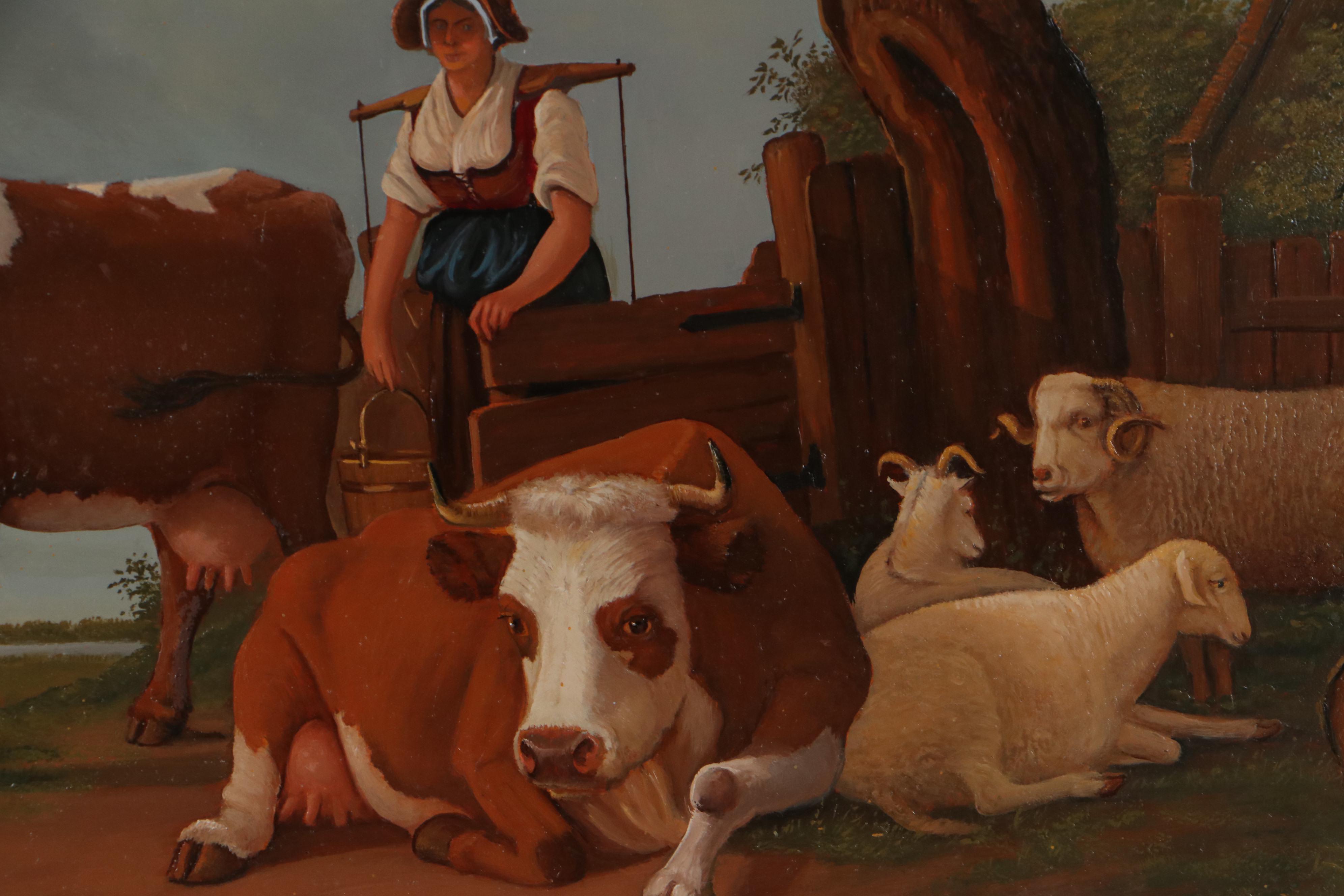 Jan van der Meer Dutch Pastoral Oil Painting, 2015