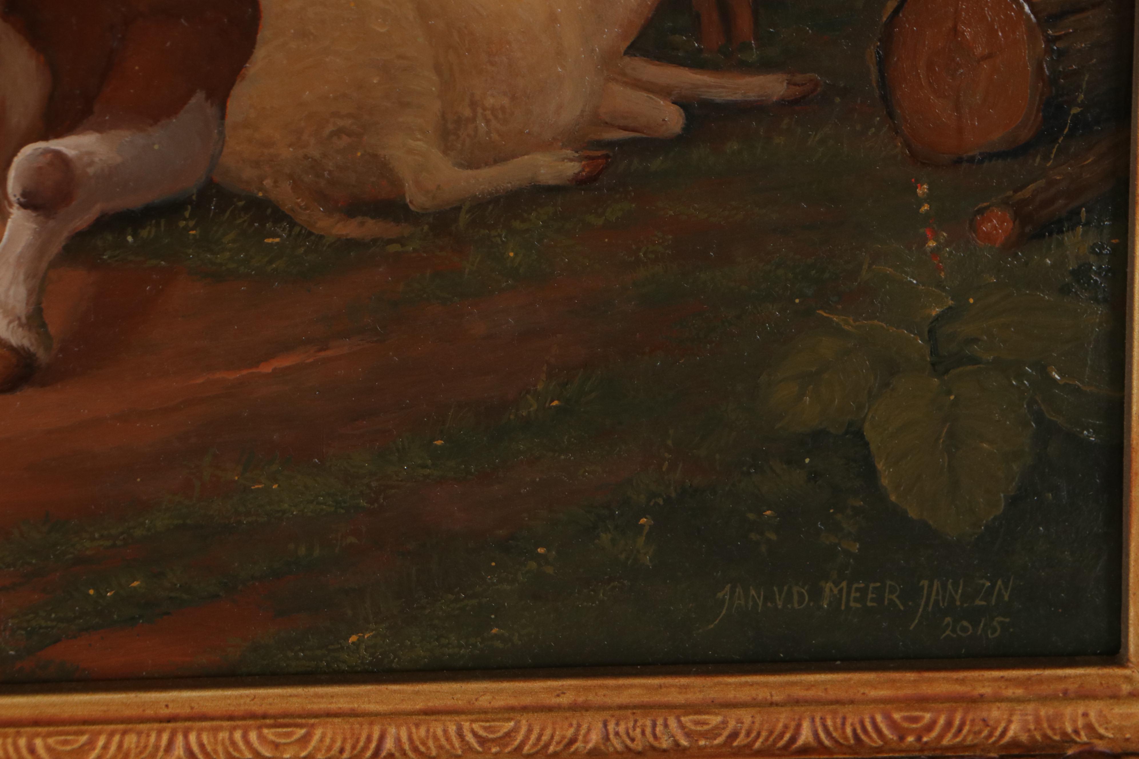 Jan van der Meer Dutch Pastoral Oil Painting, 2015