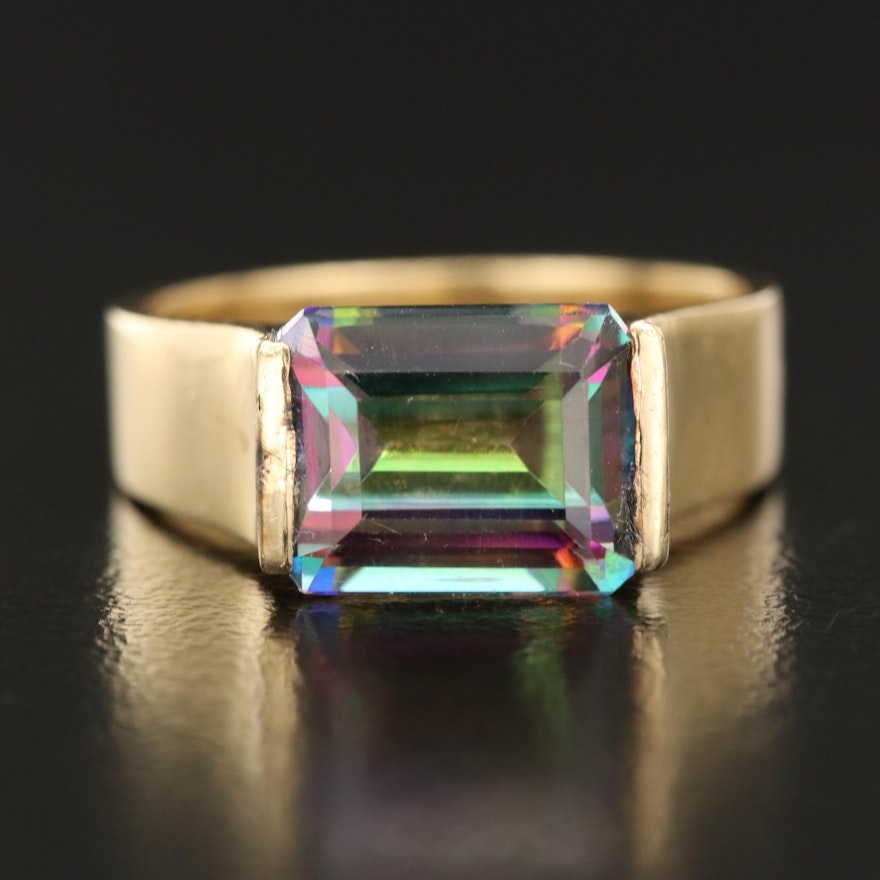 14K Mystic Topaz Ring